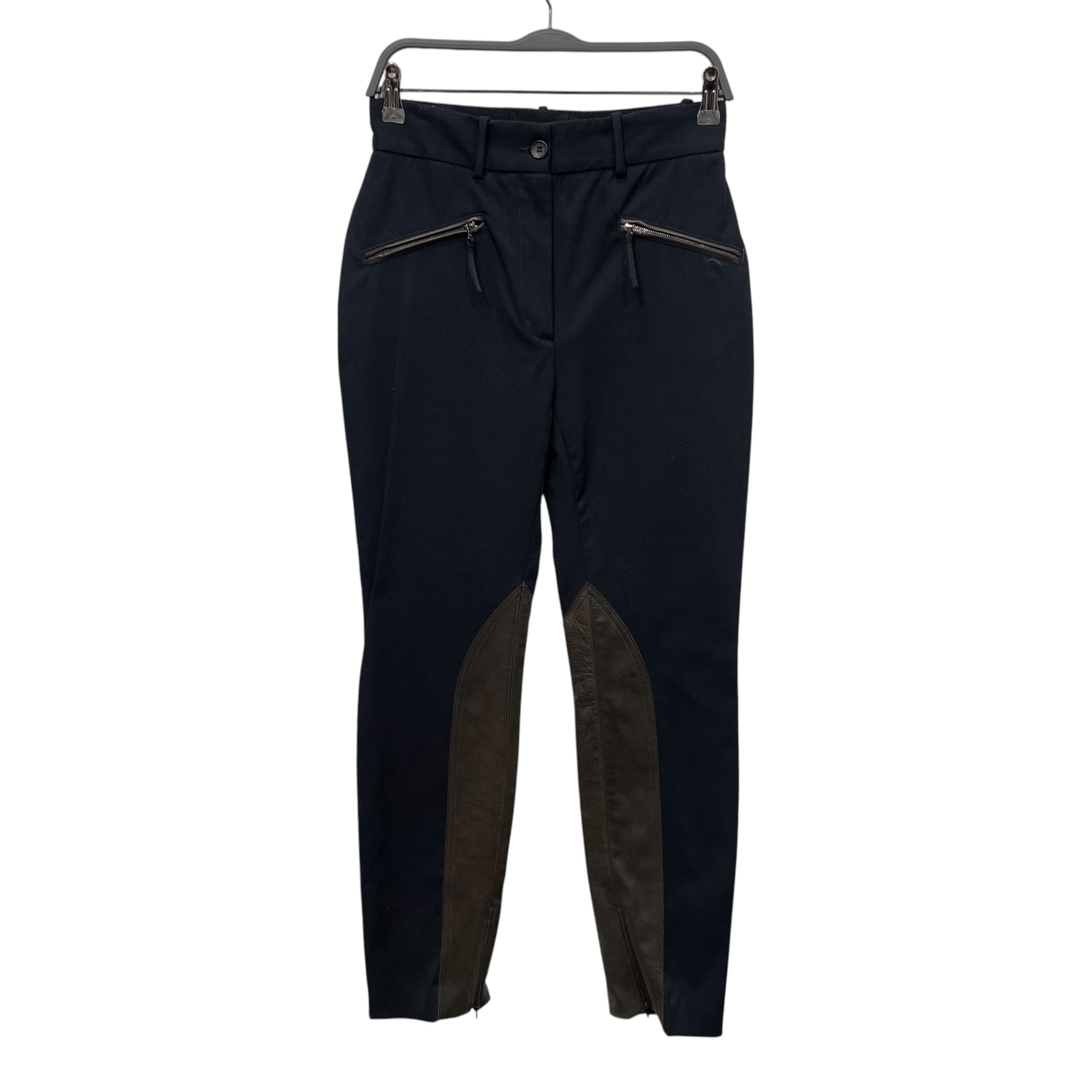 DOLCE&GABBANA/Pants/42/Cotton/NVY/leather patch courderouys view 1