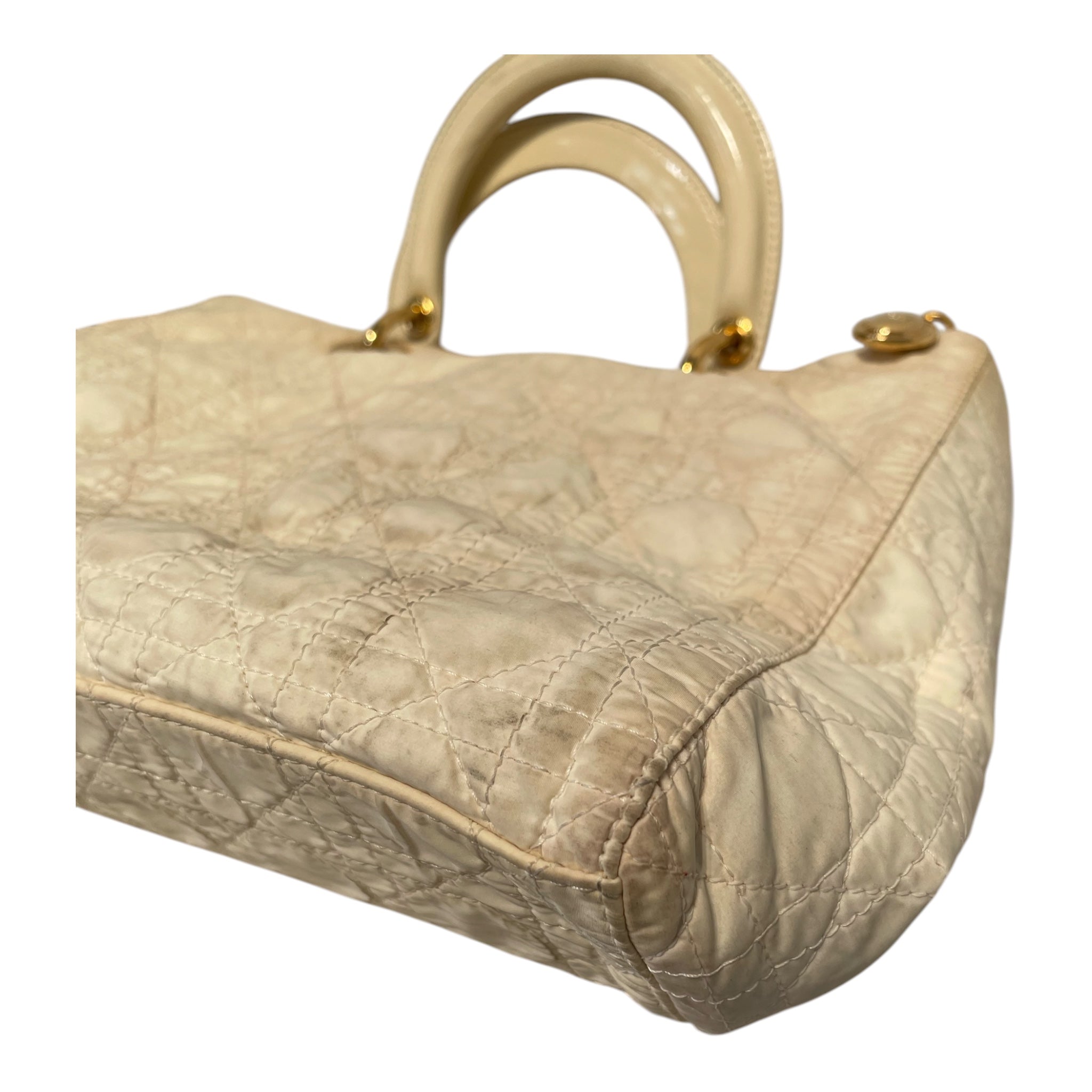 Christian Dior/Tote Bag/Nylon/WHT/Lady Dior view 8