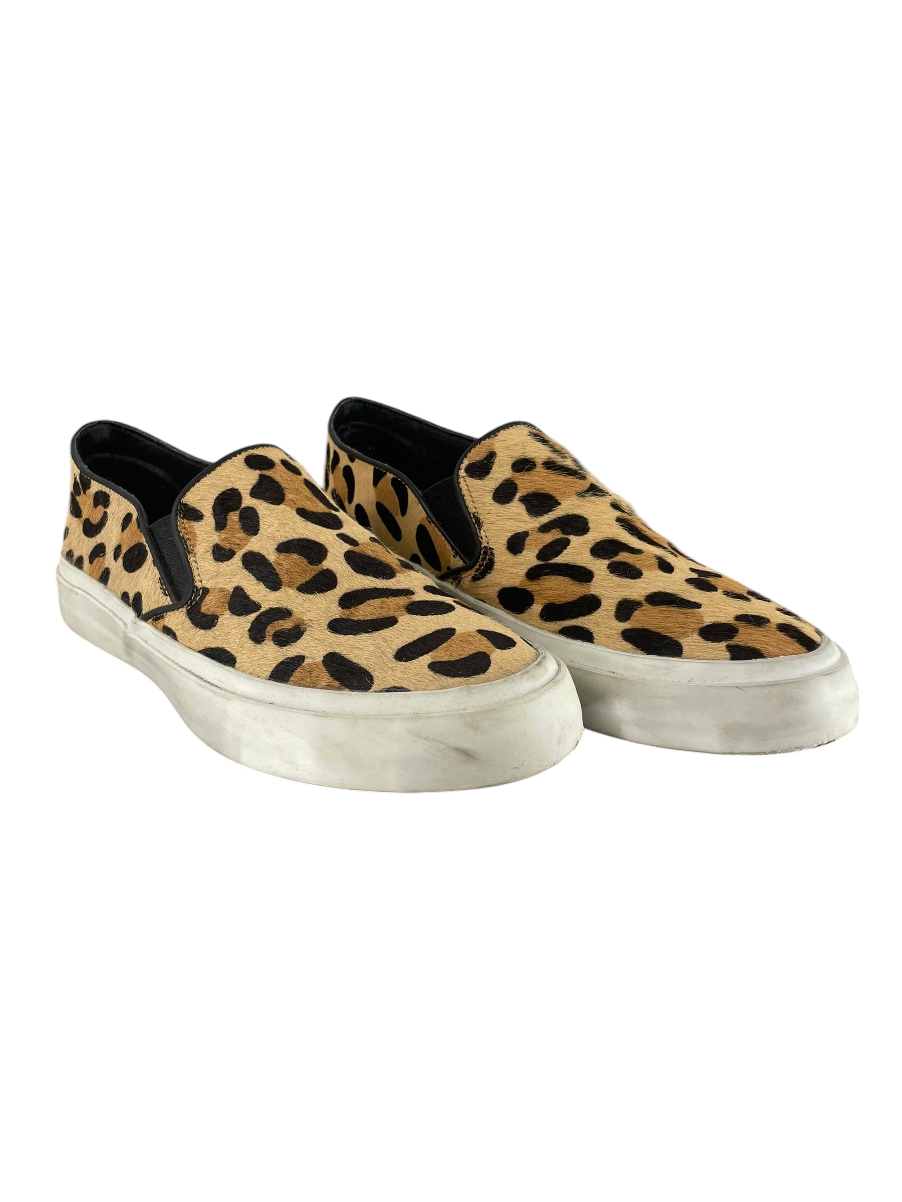 JUNYA WATANABE COMME des GARCONS/Low-Sneakers/M/Leopard/Fake Fur/BEG/Slip-on/LEOPARD SLIP ONS view 1