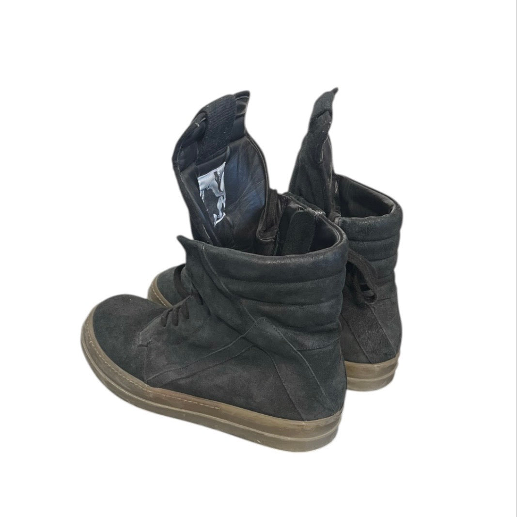 Rick Owens/Hi-Sneakers/EU 43.5/Suede/BLK/GEOBASKETS view 2