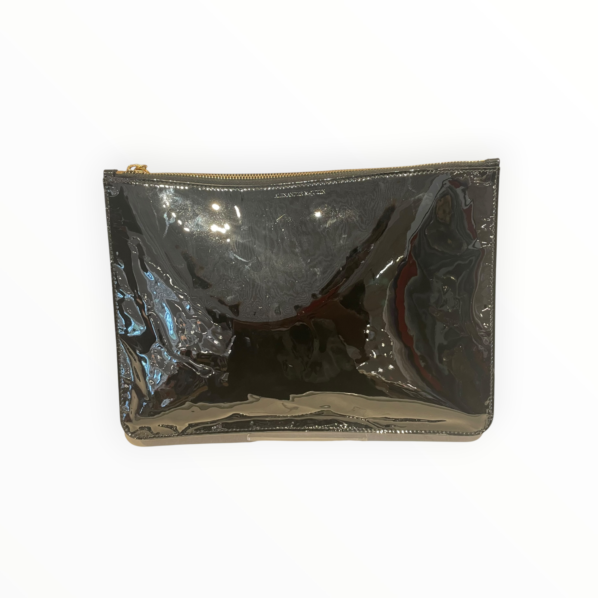Alexander McQueen/Clutch Bag/Leather/BLK/Alexander Mcqueen Skull clutch view 1