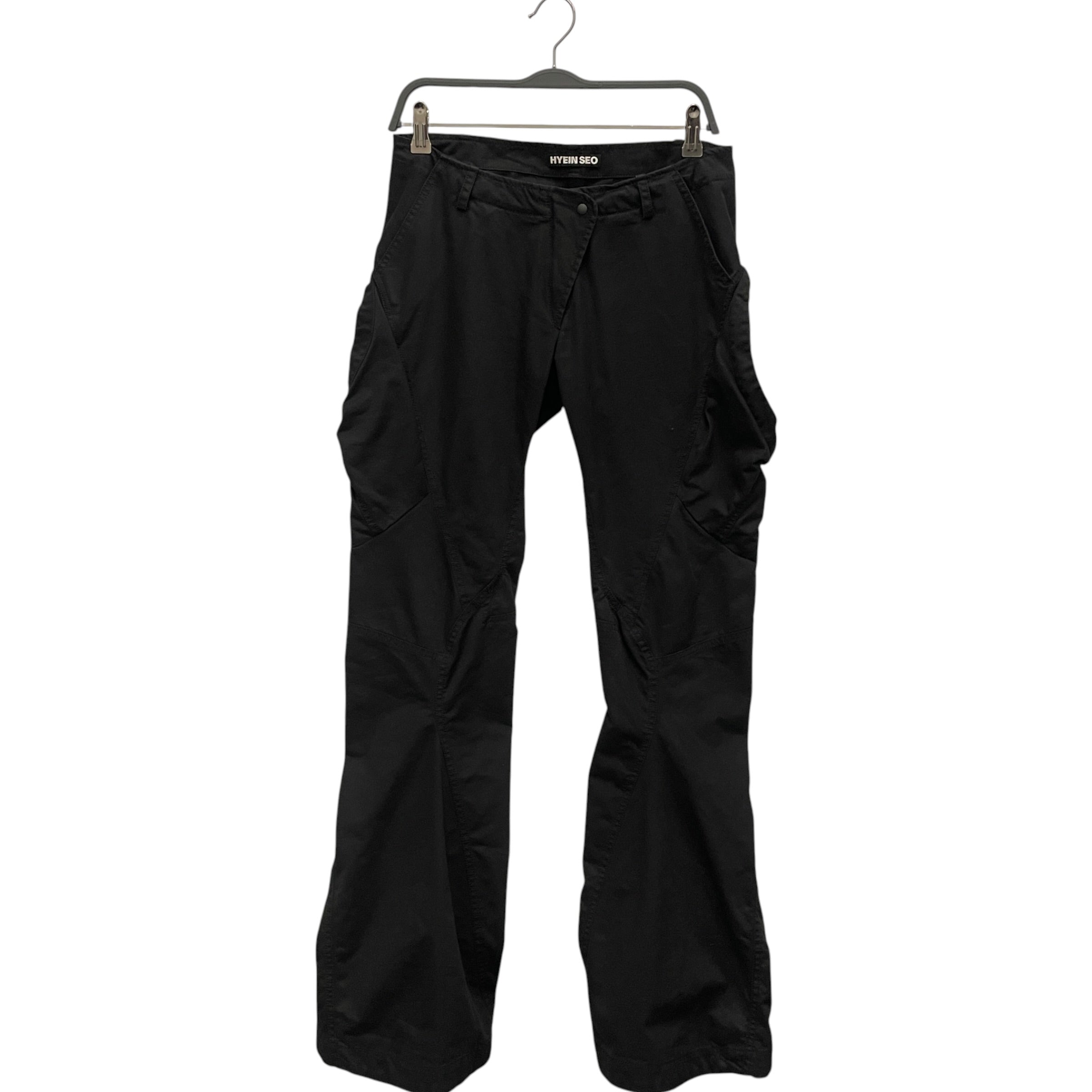 HYEIN SEO/Straight Pants/1/Cotton/BLK/ANGULAR PANEL view 1