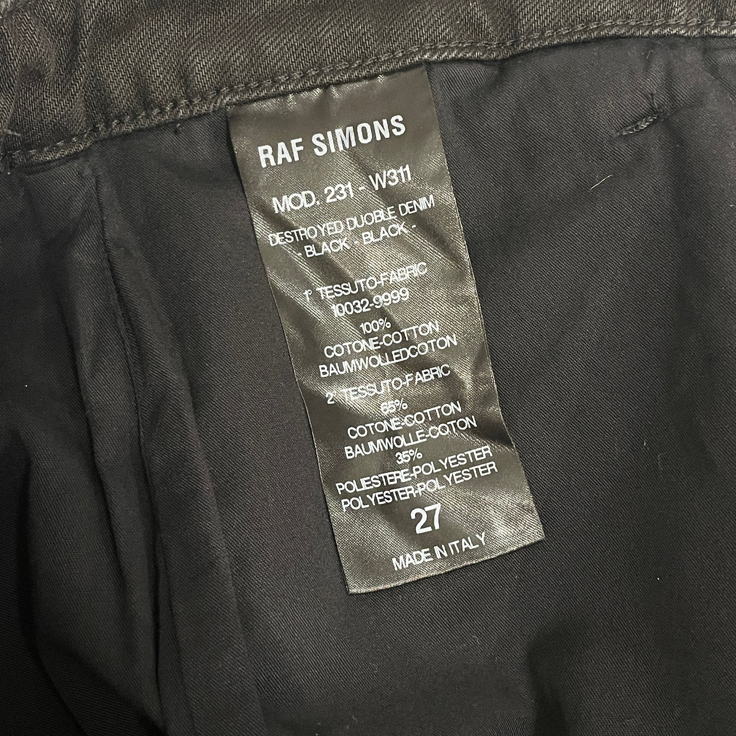 RAF SIMONS/SS23 Destroyed Double Denim Pants/27 view 7