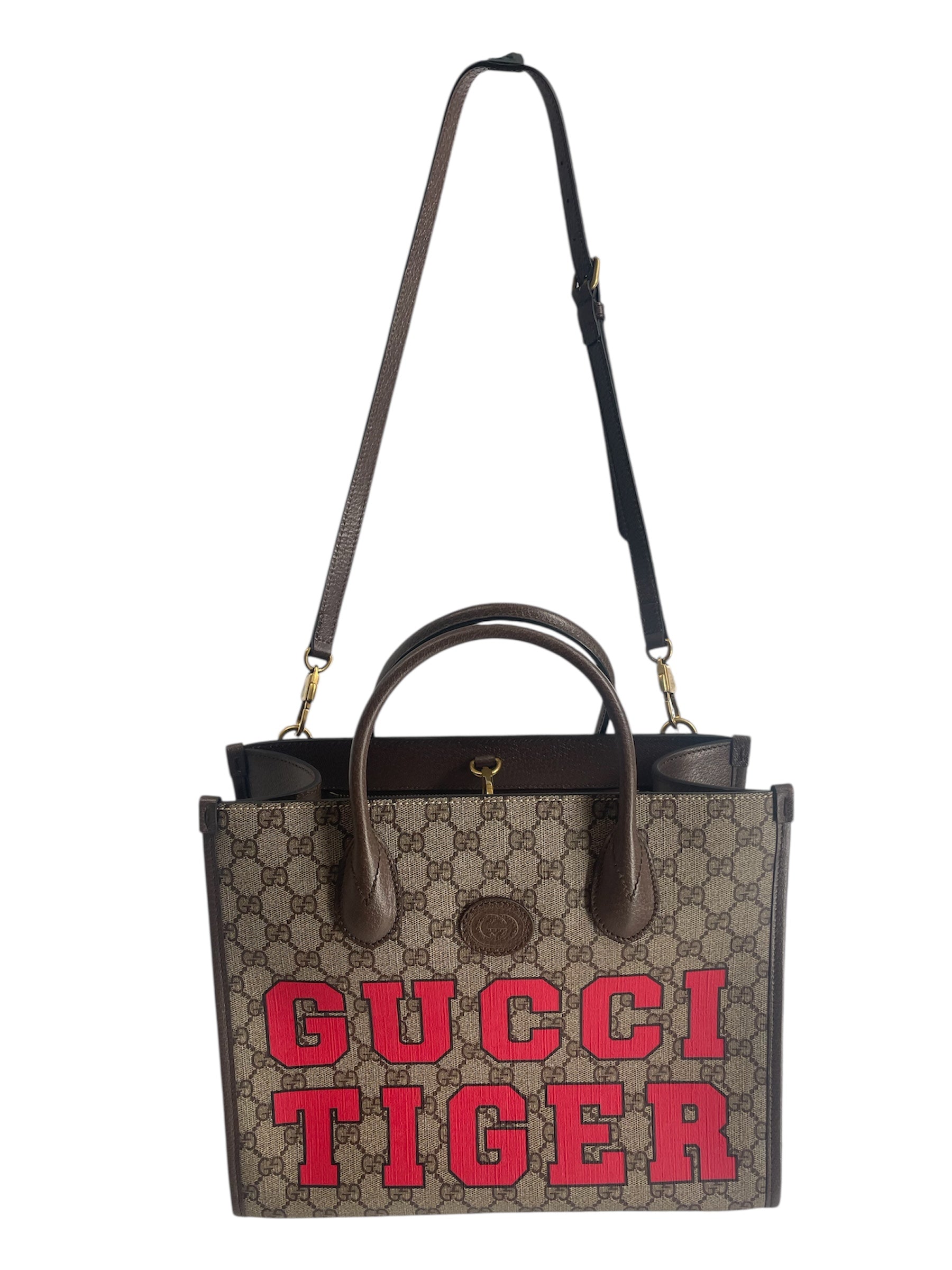 GUCCI/Cross Body Bag/XL/Monogram/Leather/BRW/659983525040 | GUCCI TIGER view 3
