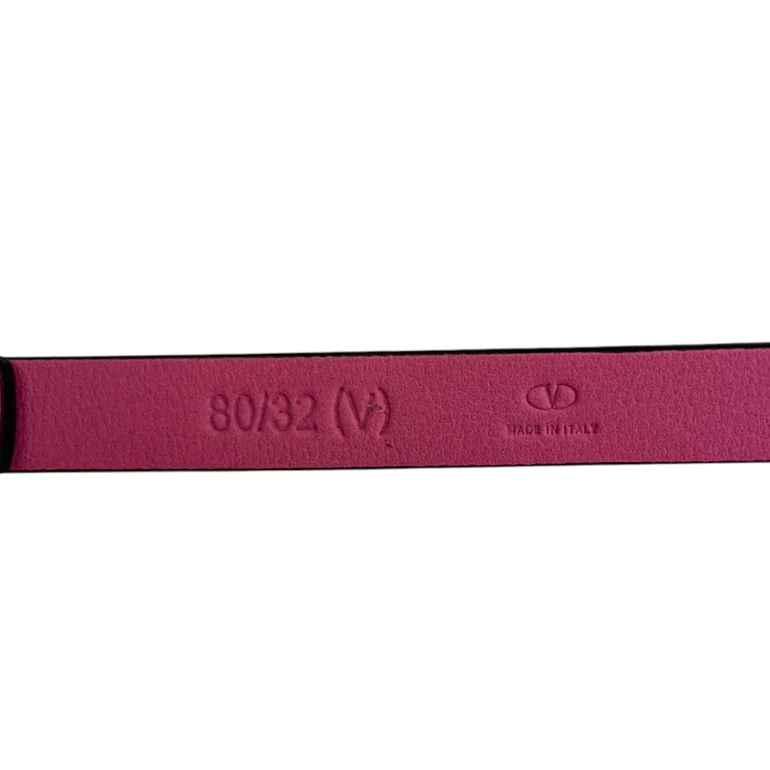 VALENTINO GARAVANI/Belt/Leather/PNK/L's/GLD BUCKLE BELT view 3
