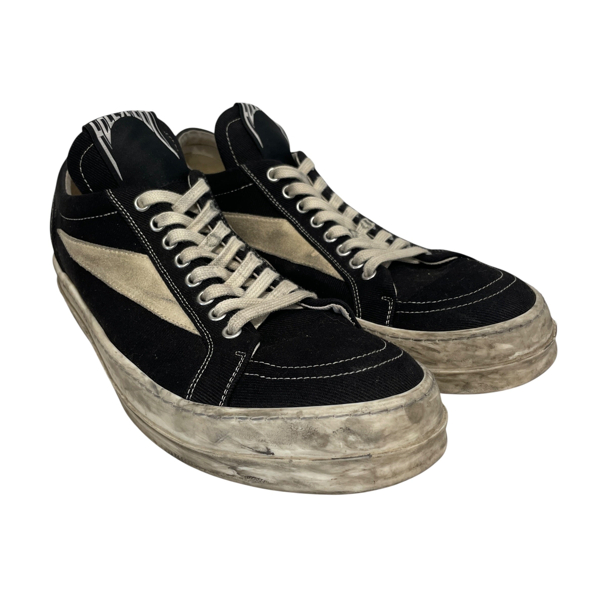 RICK OWENS DRKSHDW/Low-Sneakers/EU 46/Cotton/BLK/Megalace Runners view 1