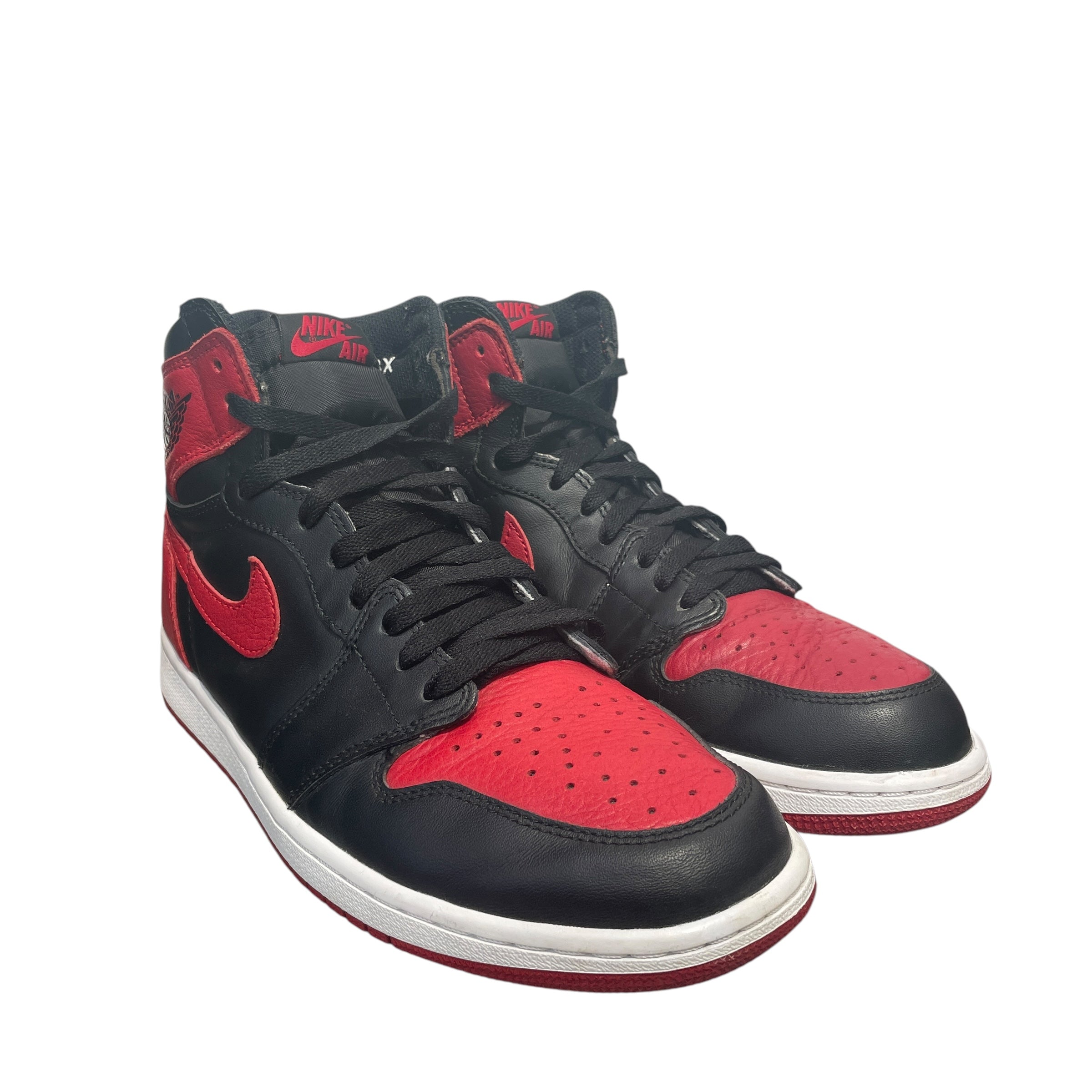Jordan/Hi-Sneakers/US 10/Leather/RED/JORDAN 1 BANNED view 1