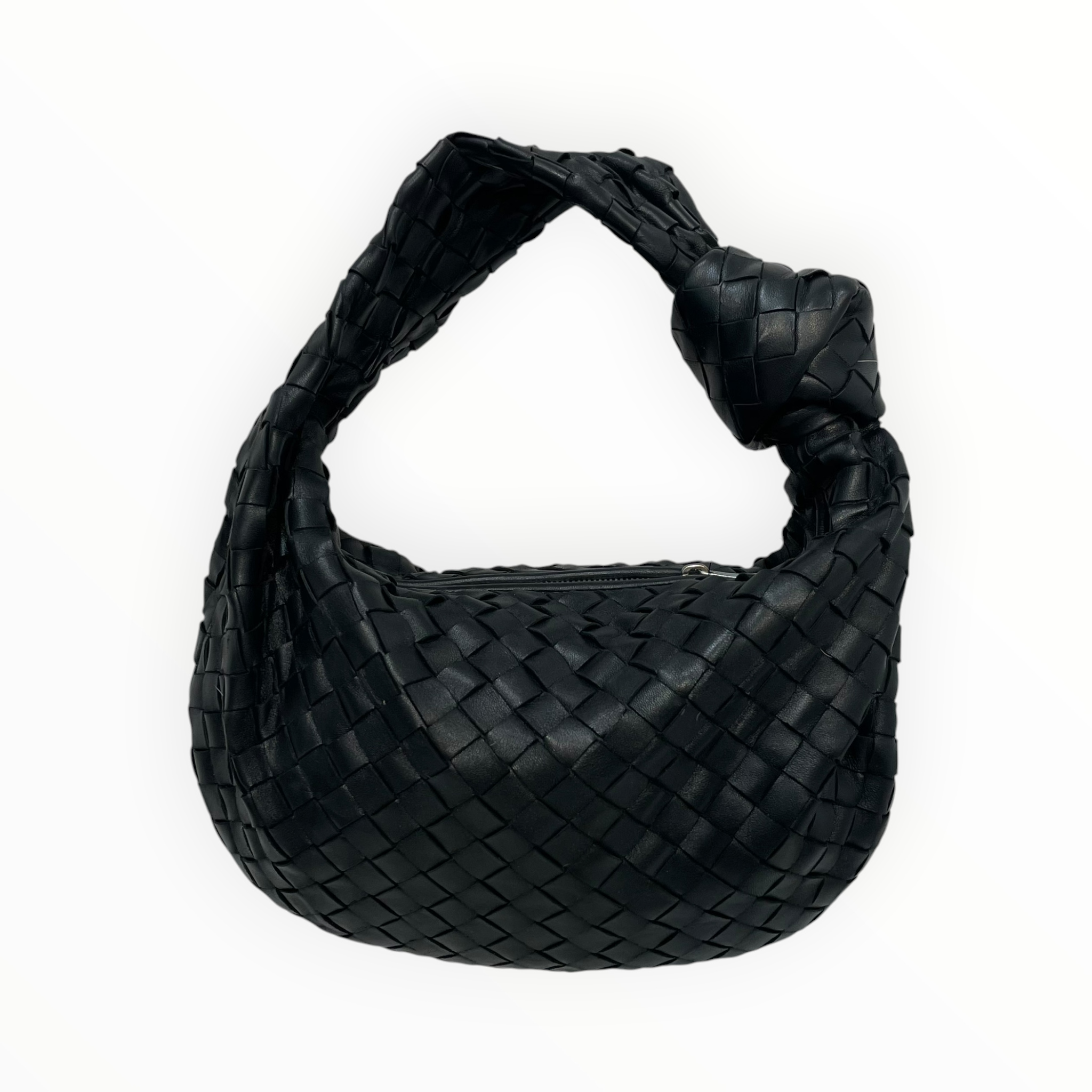 BOTTEGA VENETA/Hand Bag/Leather/BLK/small jodie woven view 1