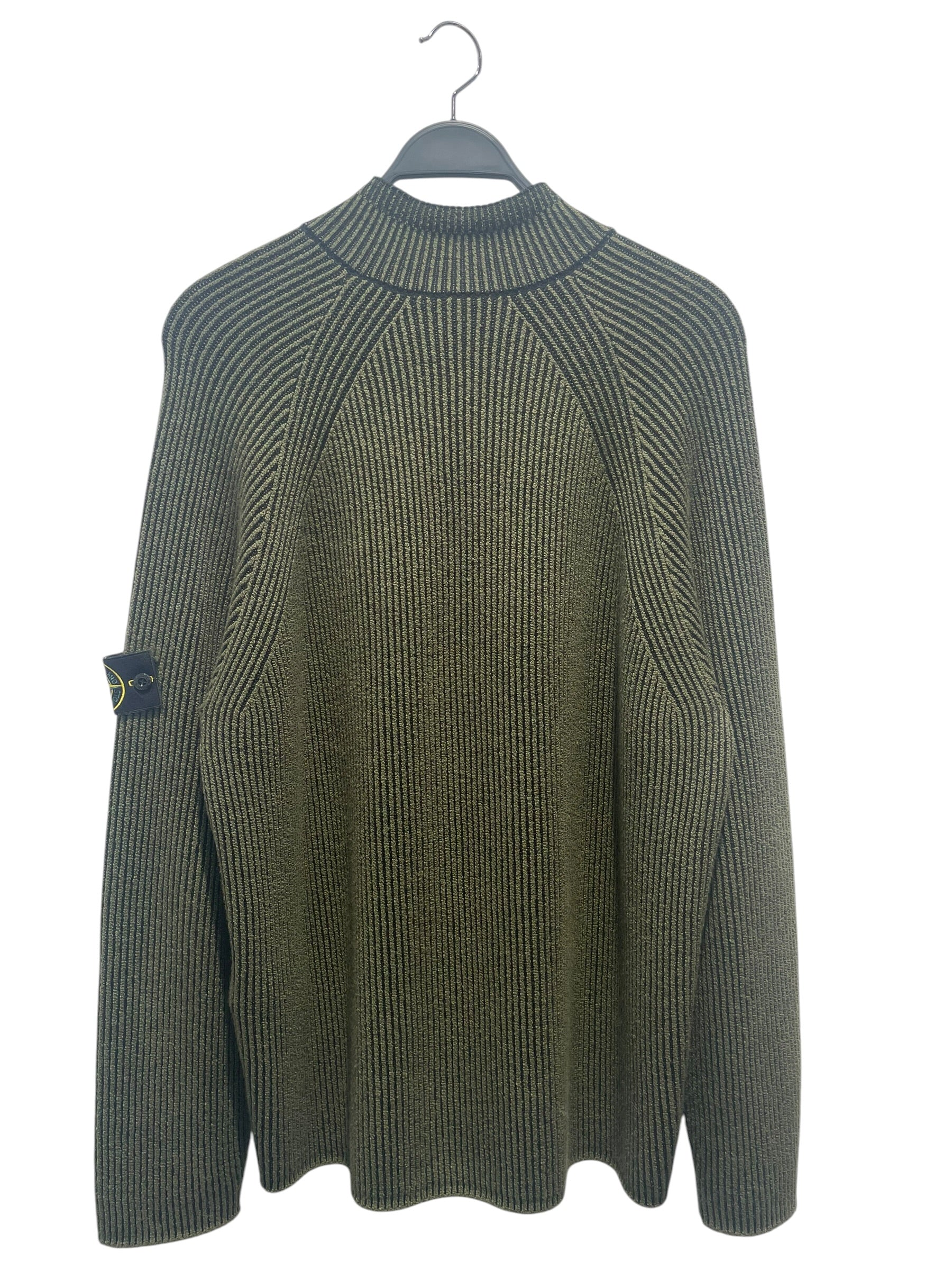 STONE ISLAND/Jacket/XL/Wool/BLK/Stripe/green stripe view 2