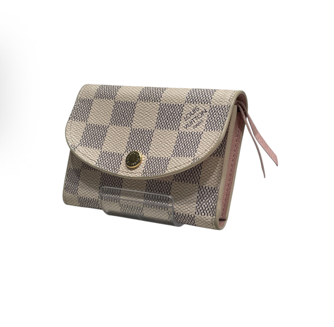 LOUIS VUITTON/Coin Wallet/Leather/CRM/L's/PINK INSIDE & GOLD HRDWR view 1