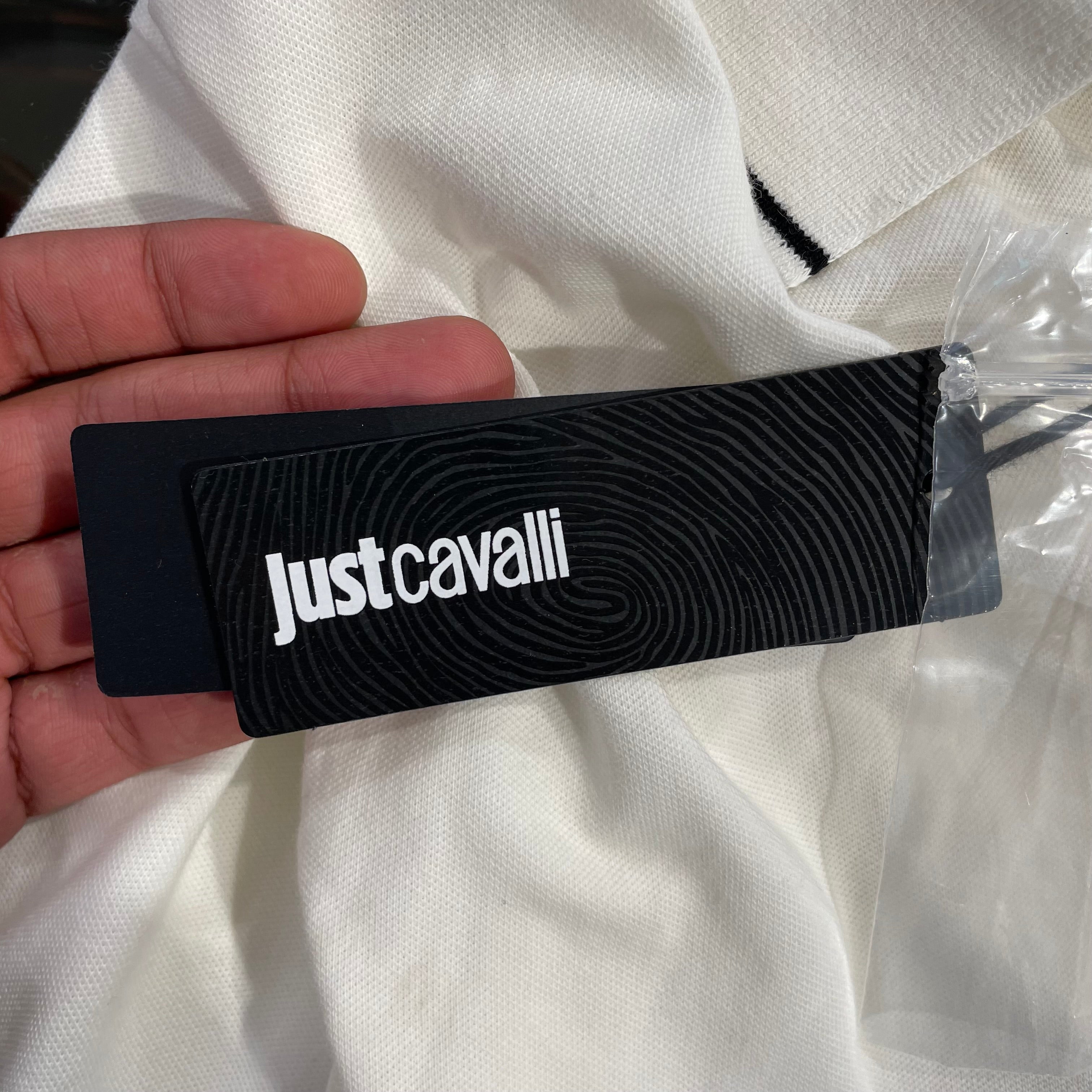 Just cavalli/Polo Shirt/XL/Cotton/WHT/TIGER PATCH view 4