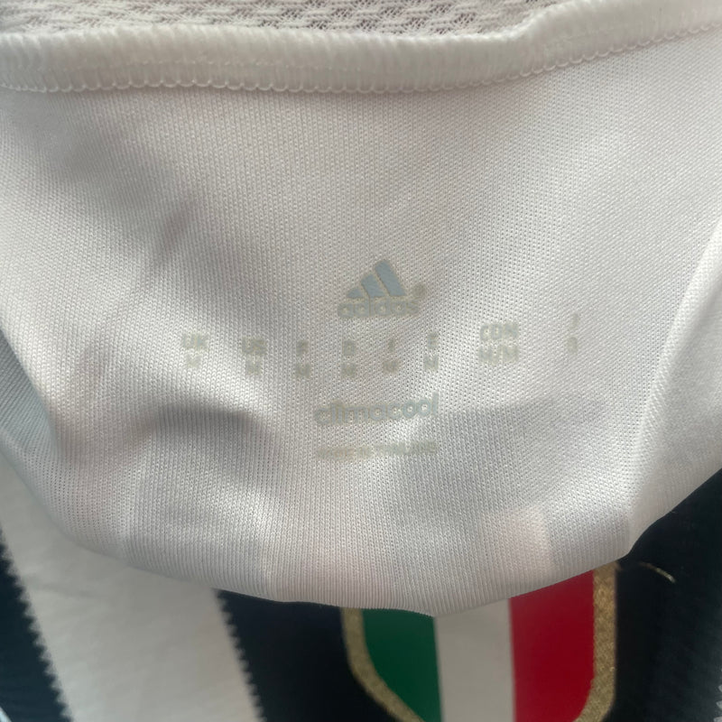 adidas/T-Shirt/M/Polyester/WHT/Stripe/BLK/WHT/ JEEP/JUVENTUS