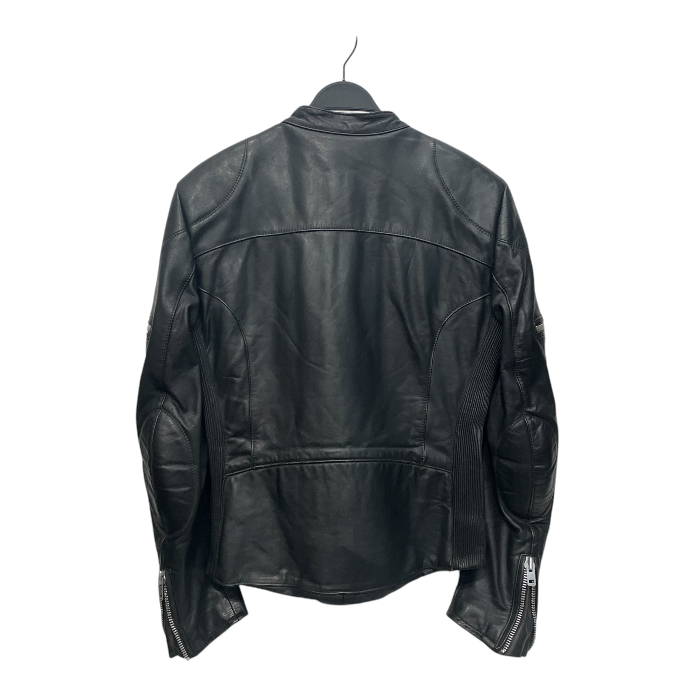 ECHTES LEDER/Leather Jkt/50/Leather/BLK/POLO W BIKER ARM LOGO view 2