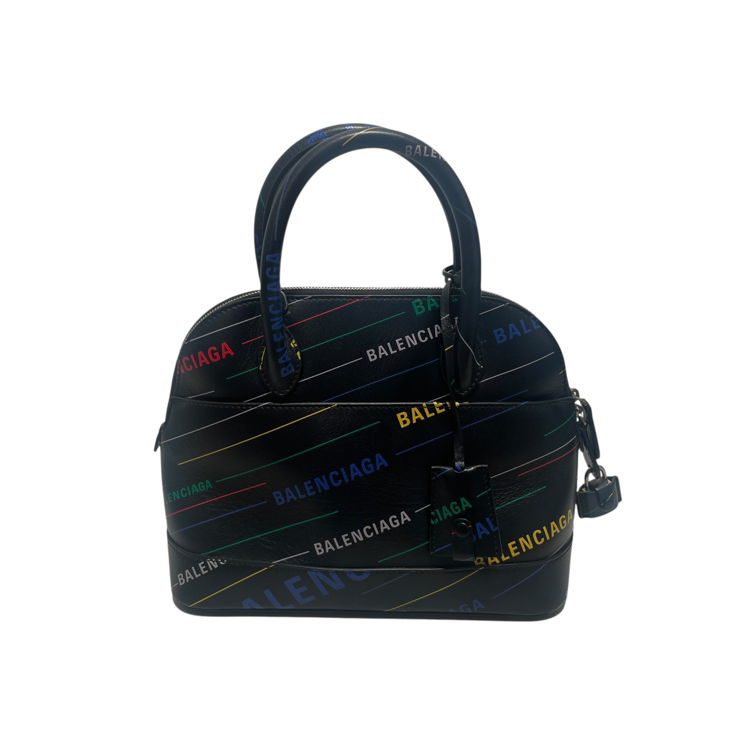 BALENCIAGA Tote bag/Plain/Leather/BLK// view 1