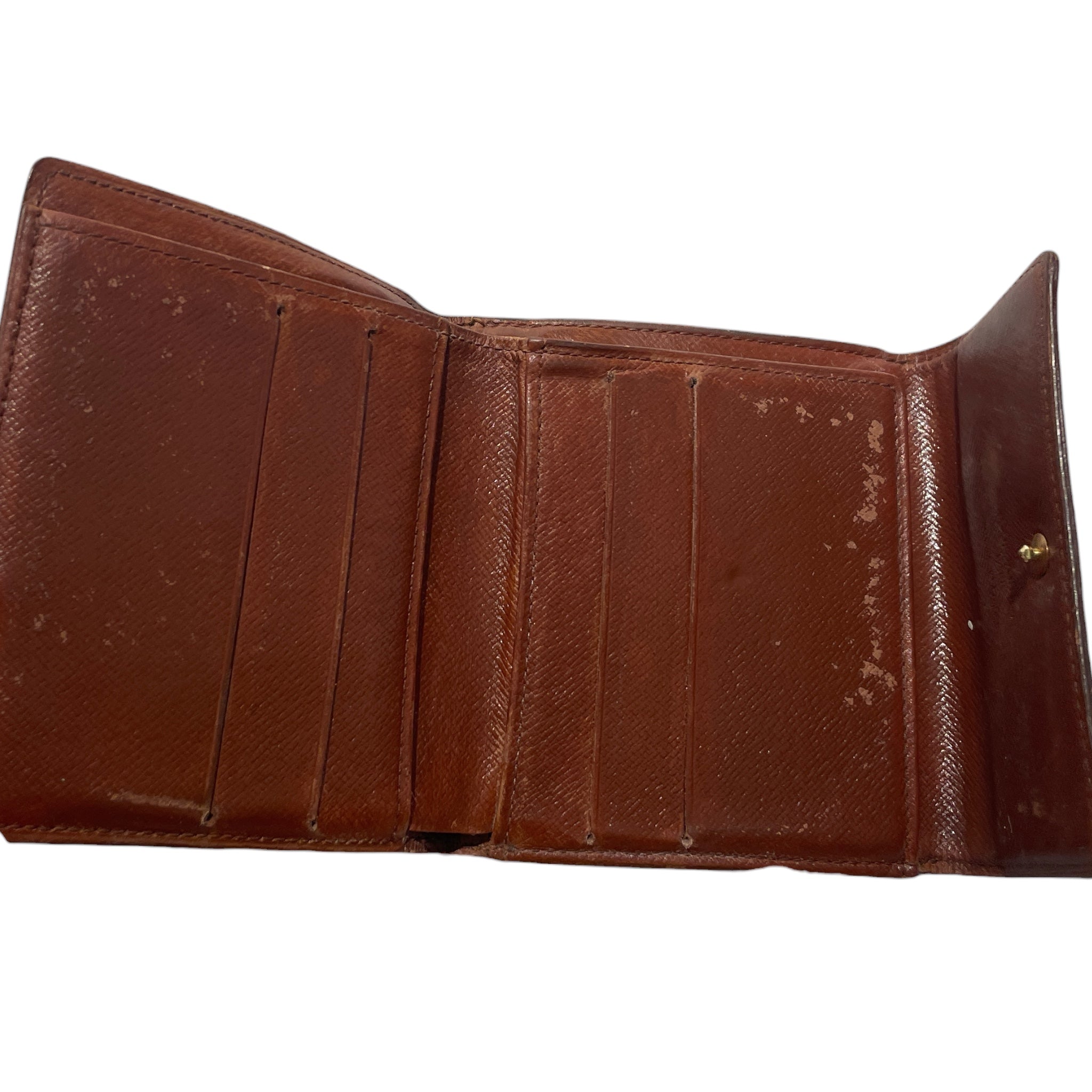 LOUIS VUITTON/Trifold Wallet/Monogram/Acrylic/BRW/M's/elise wallet view 4