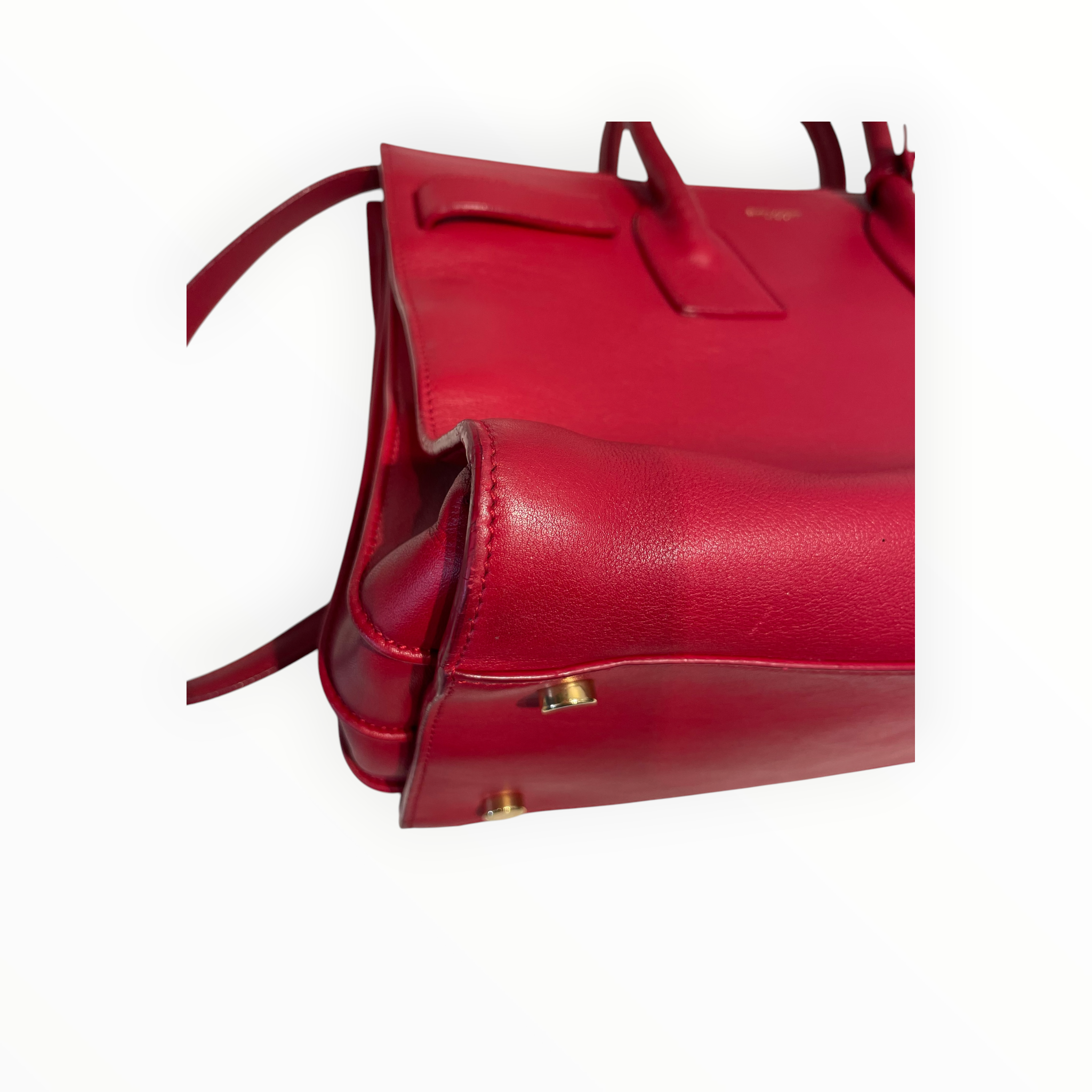 YVES SAINT LAURENT/Hand Bag/Leather/RED/Sac De Jour view 7