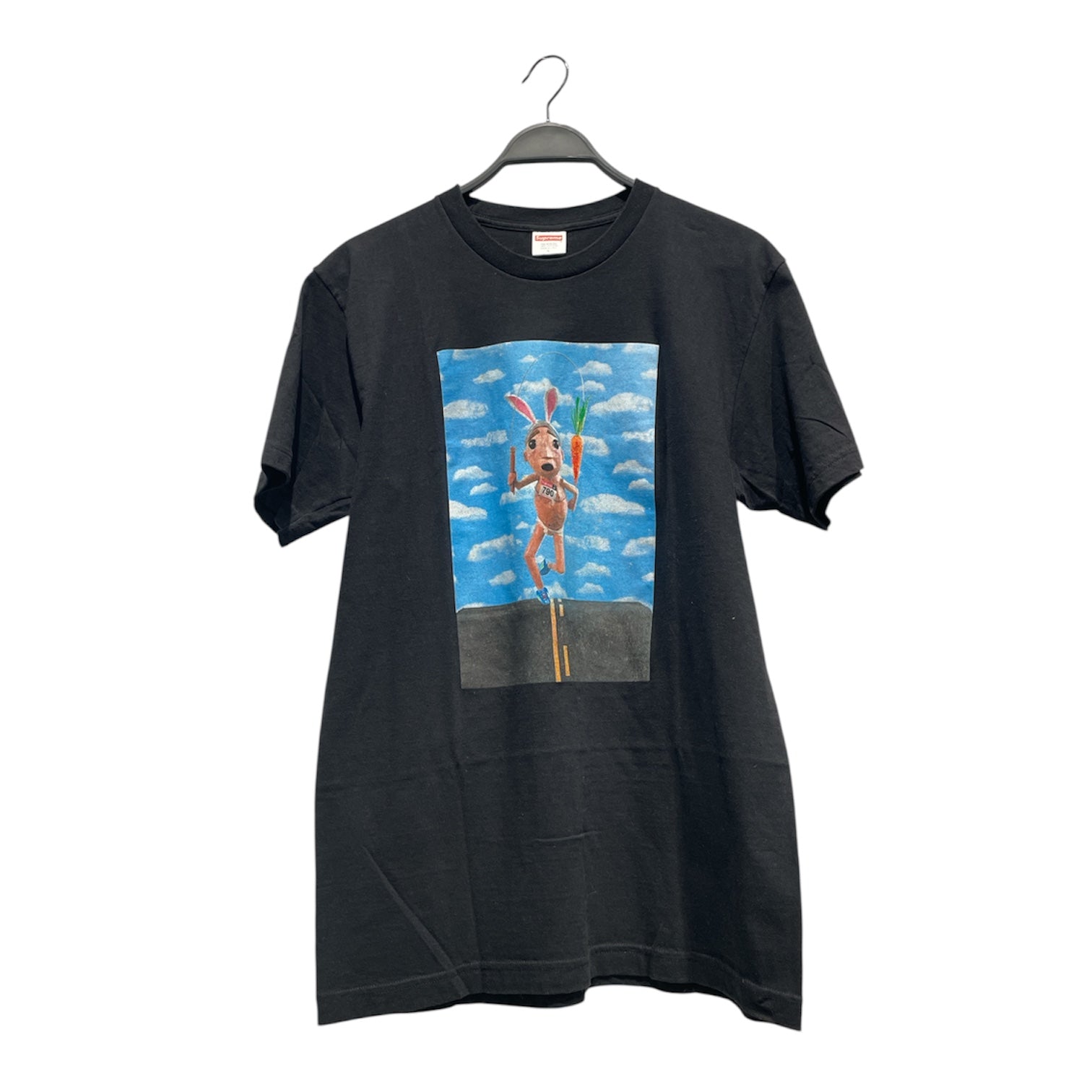 Supreme/T-Shirt/L/Cotton/BLK/mike hill runner view 1