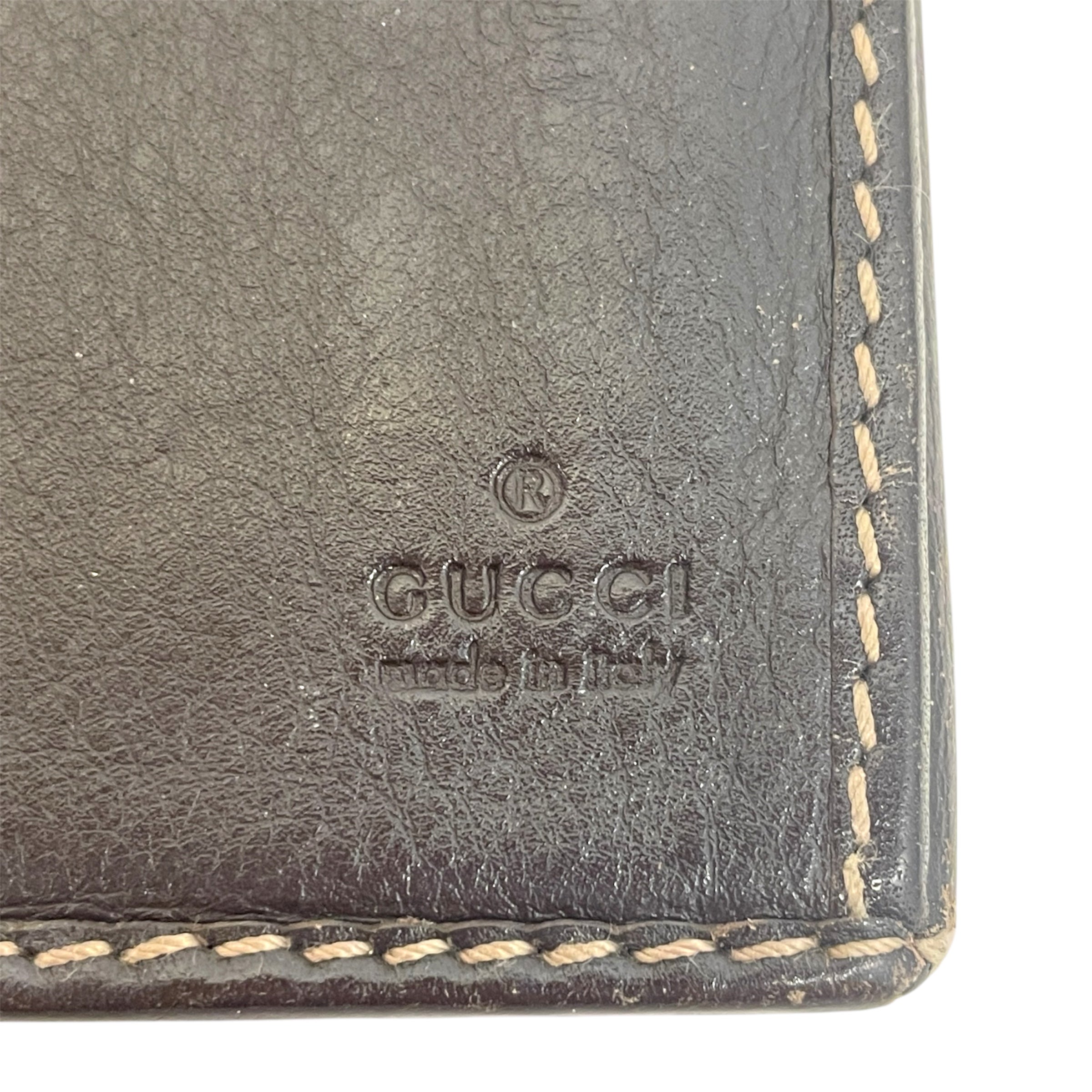 GUCCI/Long Wallet/Leather/CML/buckle heart view 4