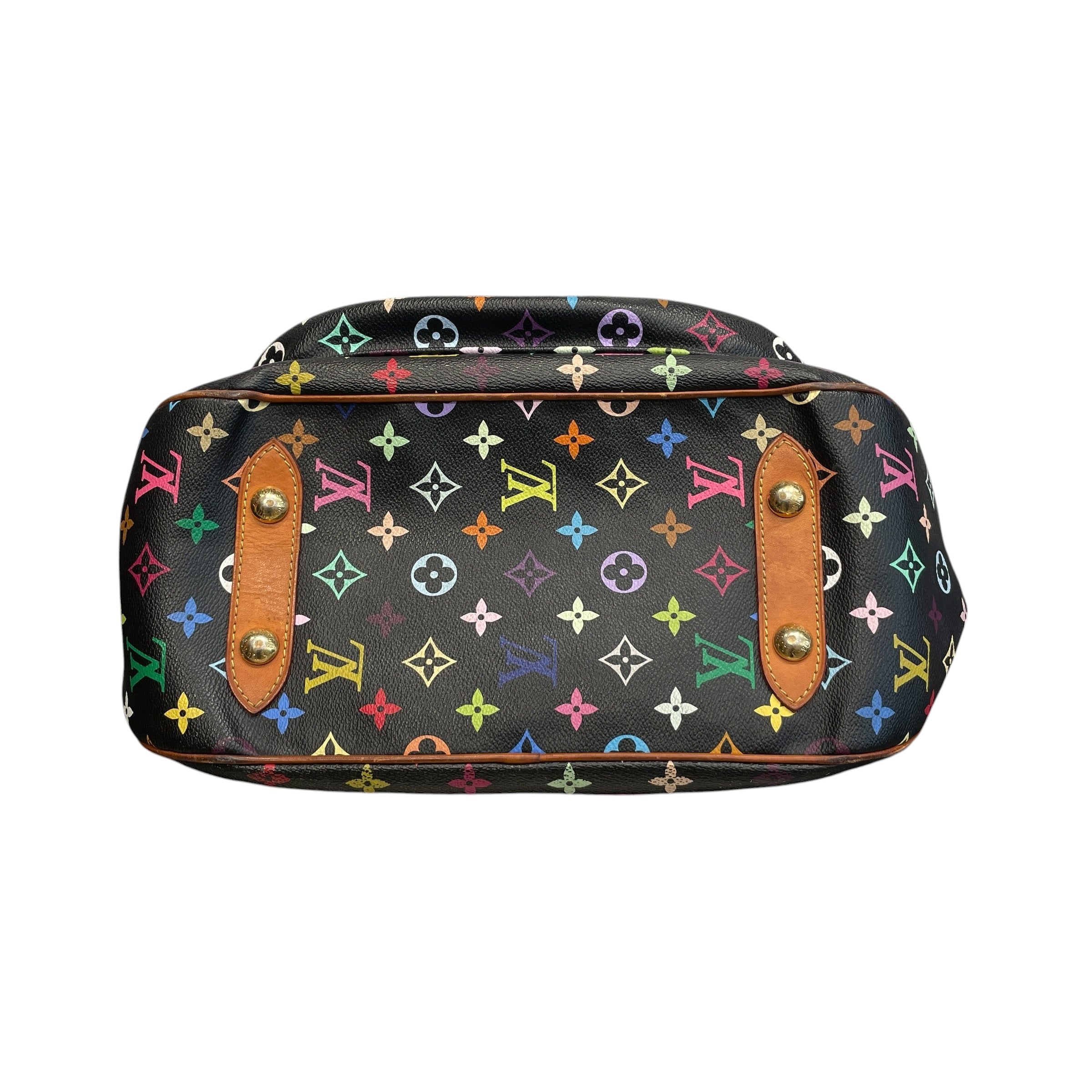 LOUIS VUITTON/Hand Bag/Monogram/Leather/BLK/MULTICOLORE RITA view 3