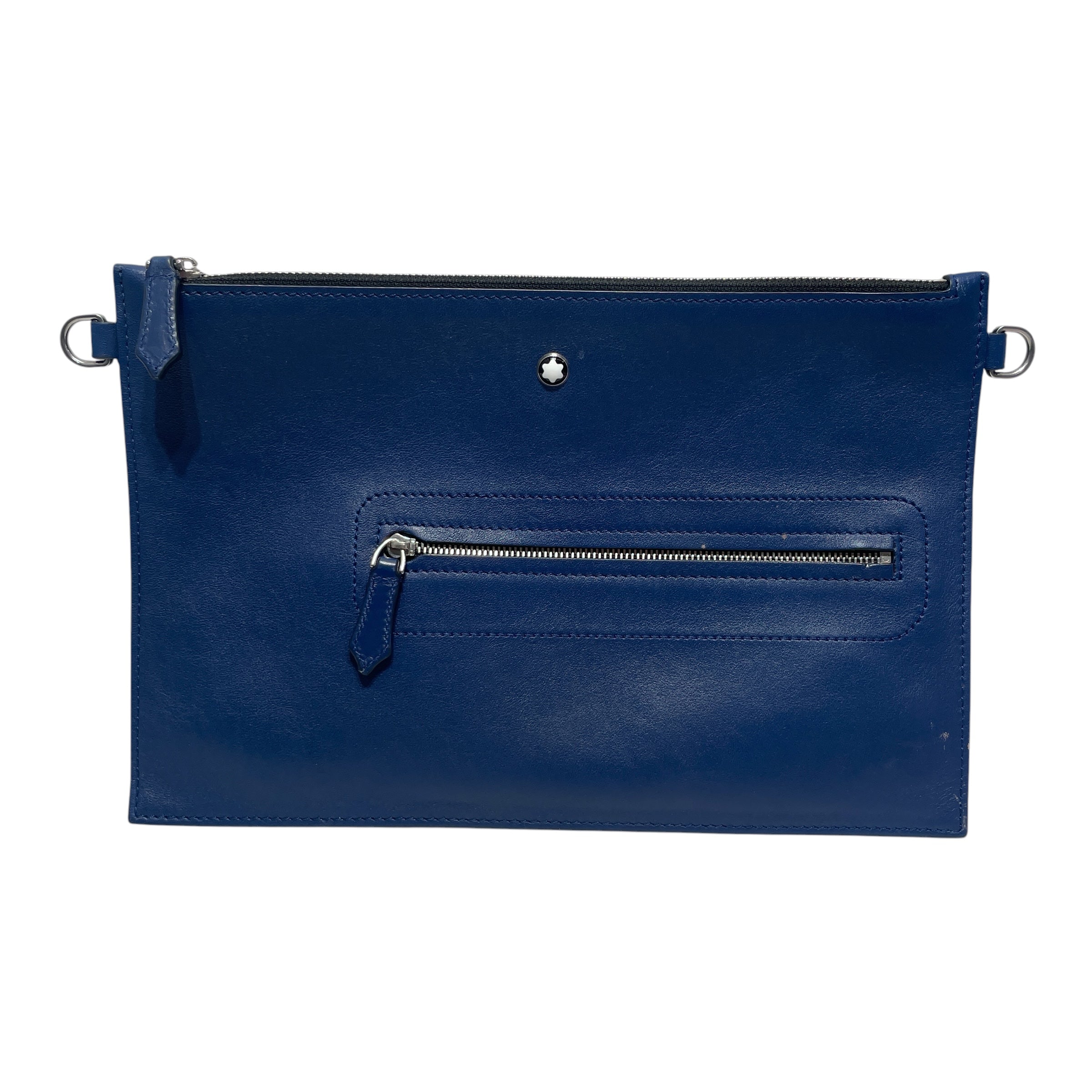 MONTBLANC/Pouch/Leather/BLU/Mopntbalnc Blue Pouch view 1
