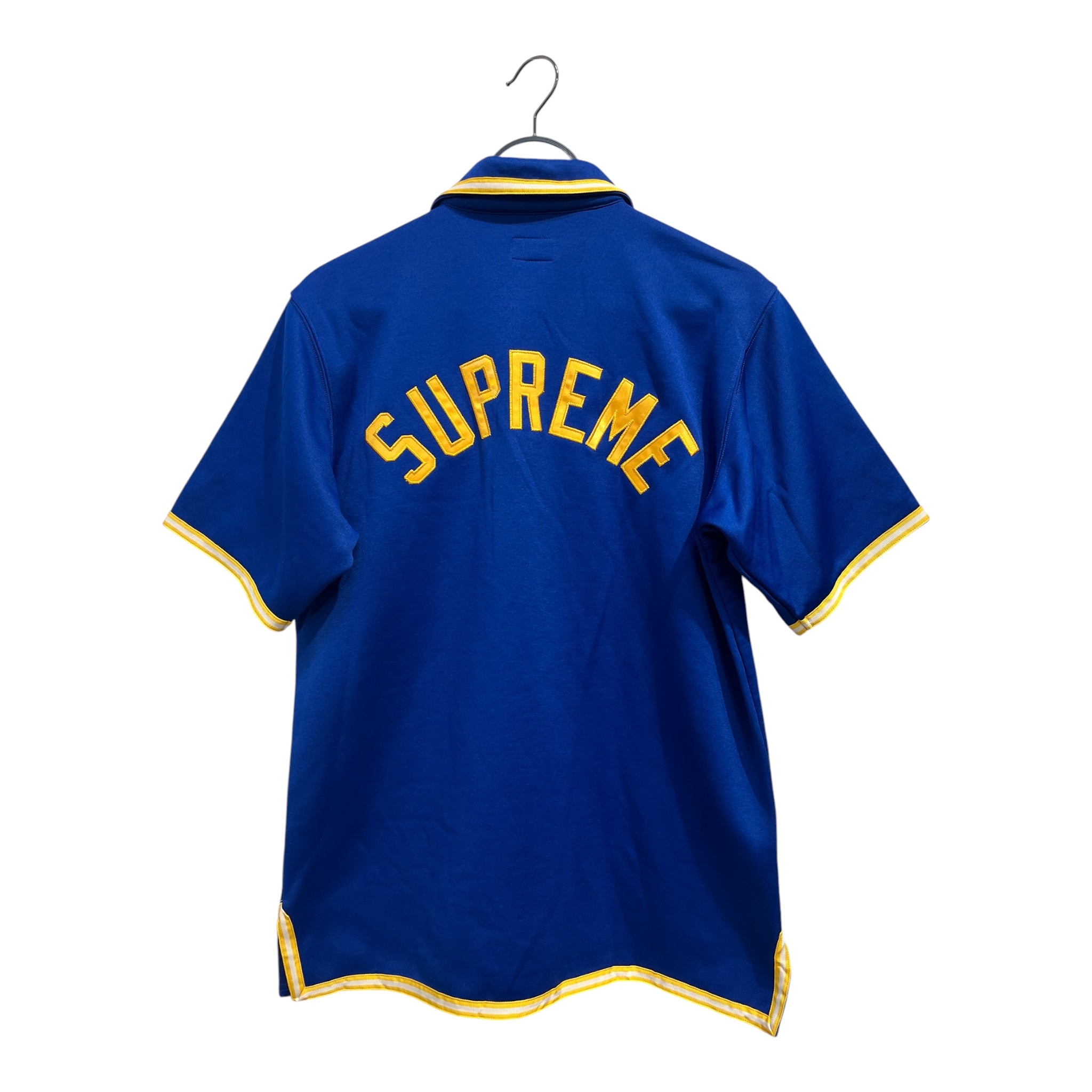 Supreme/SS Shirt/M/Polyester/BLU/Graphic/CROWN PATCH ON BASEBALL JERSEY view 2