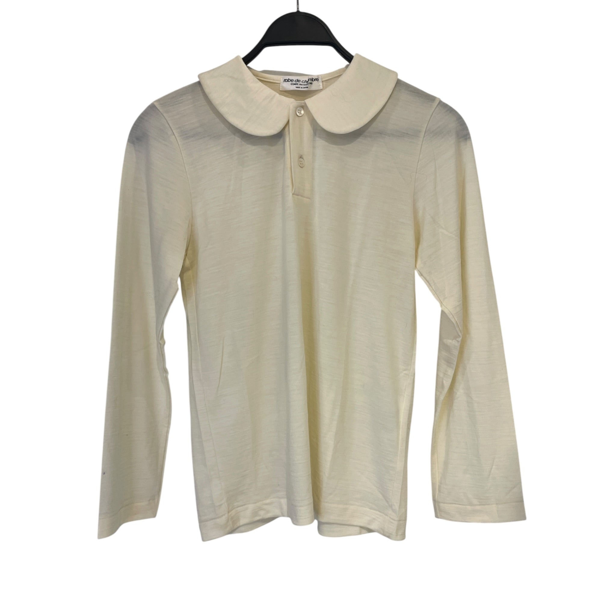 robe de chambre COMME des GARCONS/LS T-Shirt/S/Cotton/CRM/ROUND COLLAR view 1