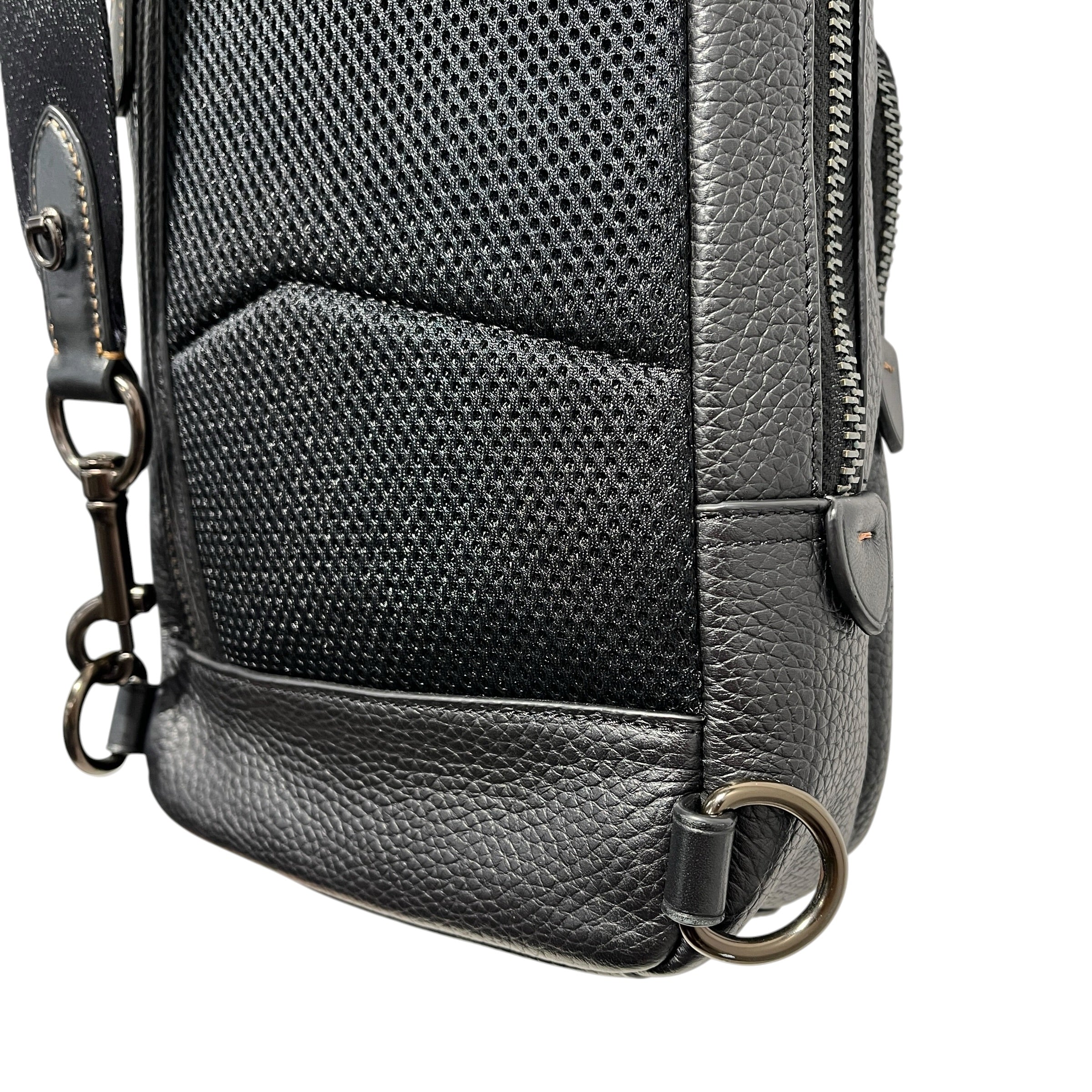COACH/Fanny Pack/Leather/BLK/GOTHAM sling pack view 13
