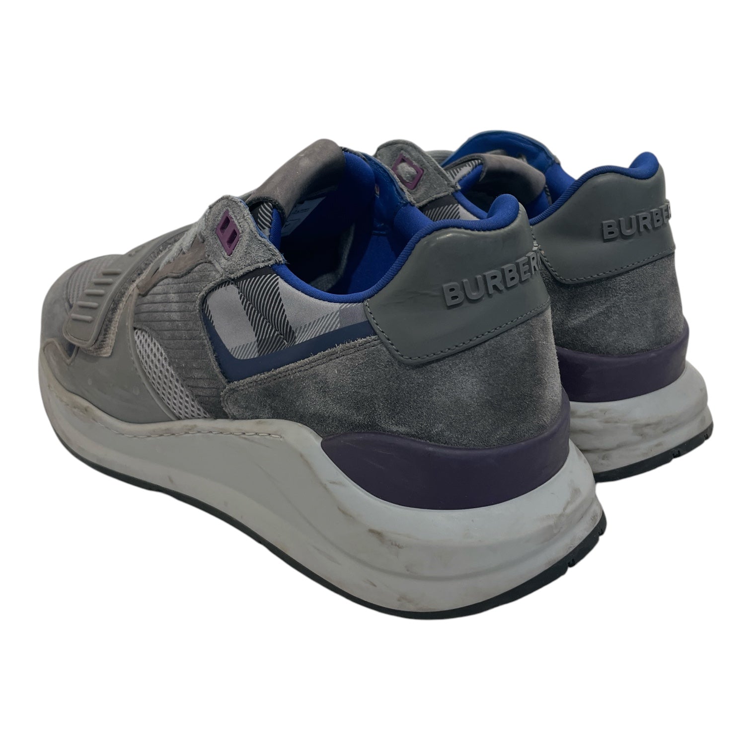 BURBERRY/Low-Sneakers/EU 43.5/Acrylic/GRY/ view 2