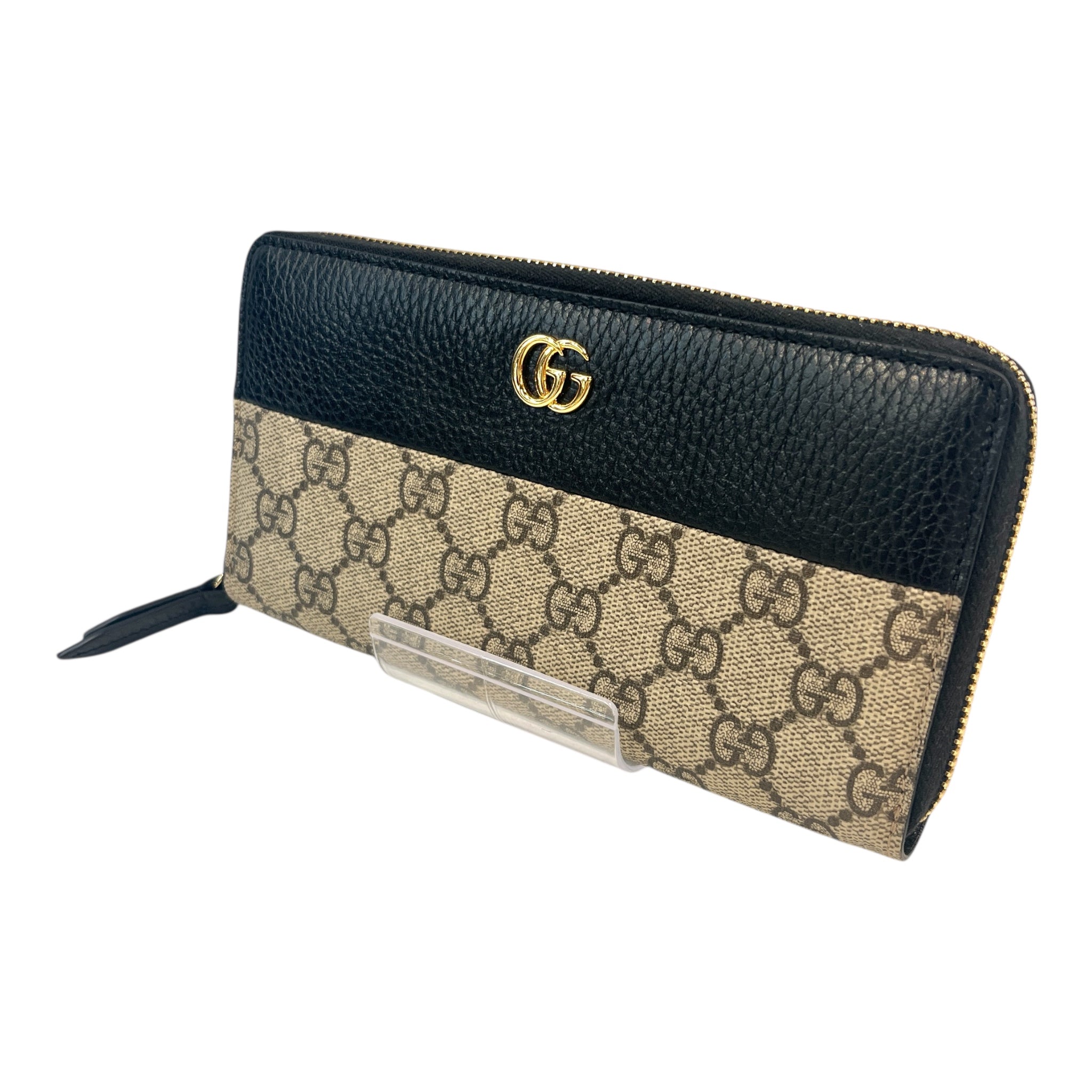 GUCCI/Long Wallet/Monogram/Leather/GRY/456117334 view 1