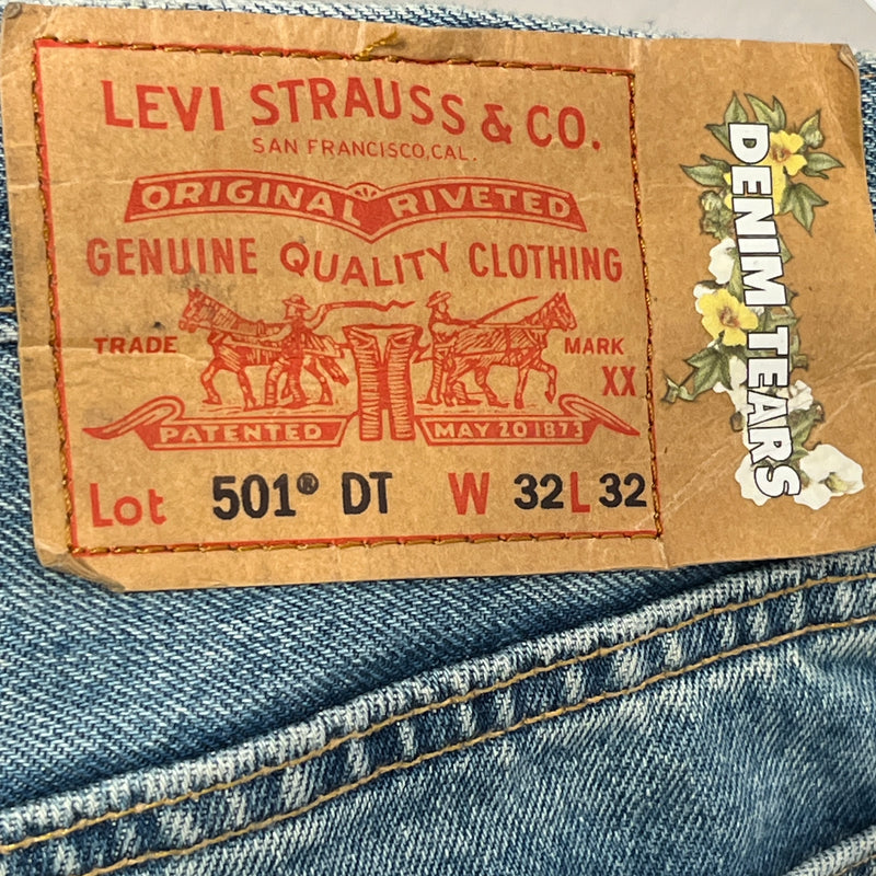 DENIM TEARS/Straight Pants/32/Denim/BLU/501&