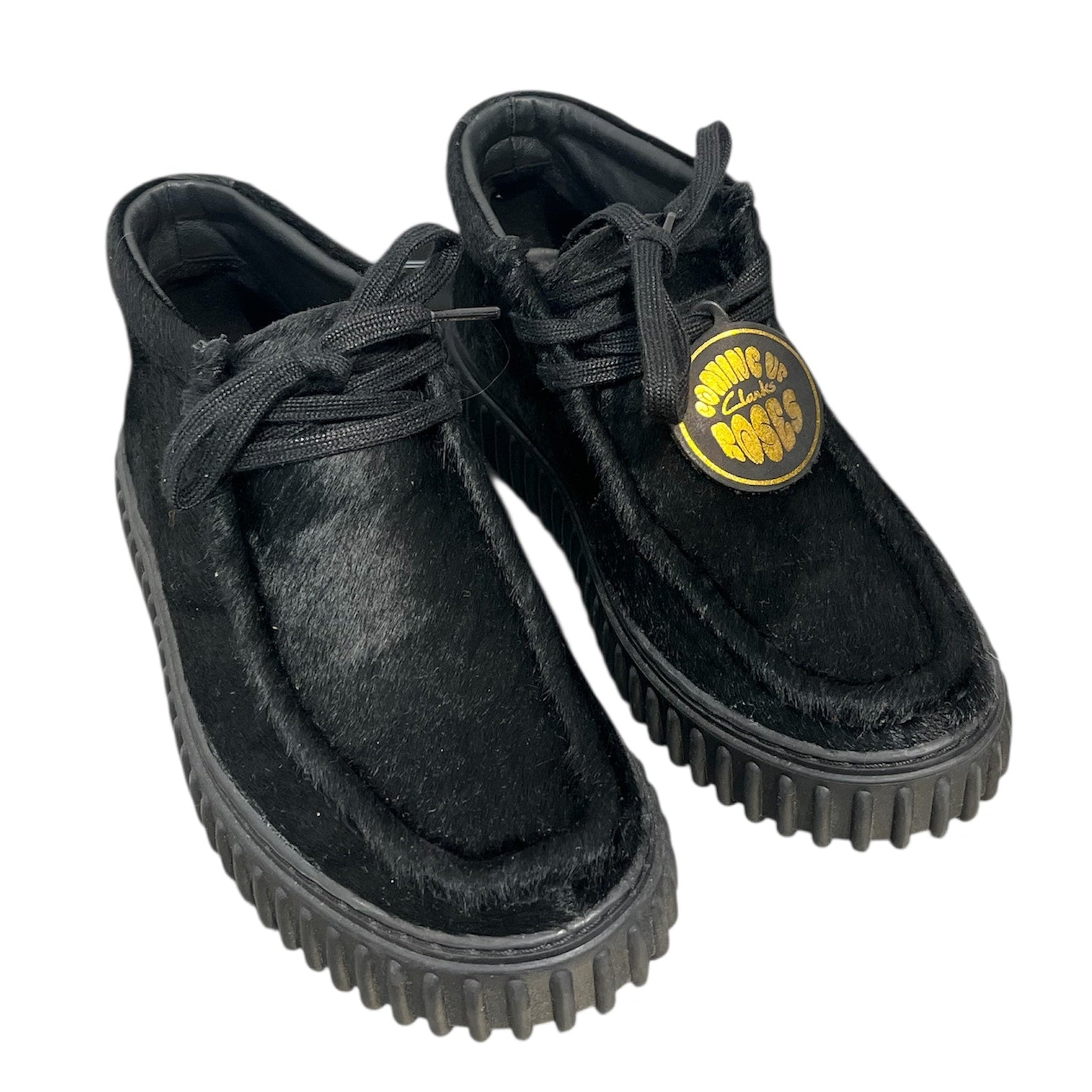 MARTINE ROSE/Clarks/Hi-Sneakers/EU 39.5/Fur/BLK/pony hair view 1
