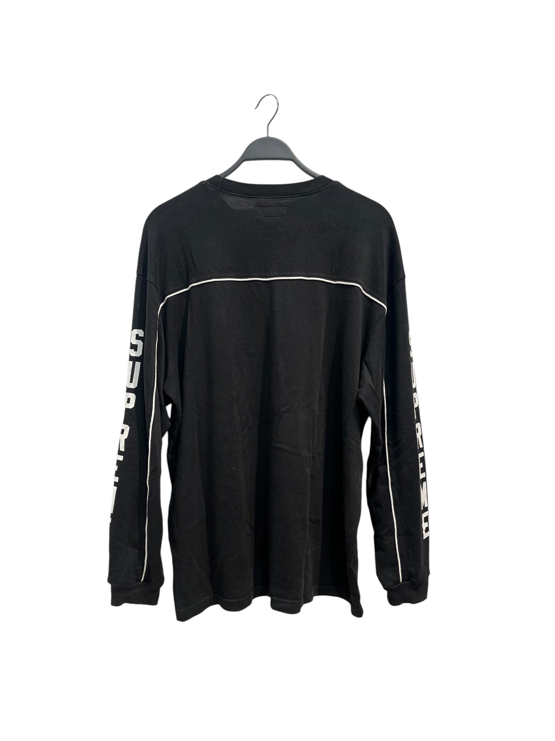 Supreme/LS T-Shirt/L/Cotton/BLK/SUPREME ARM LOGO view 2