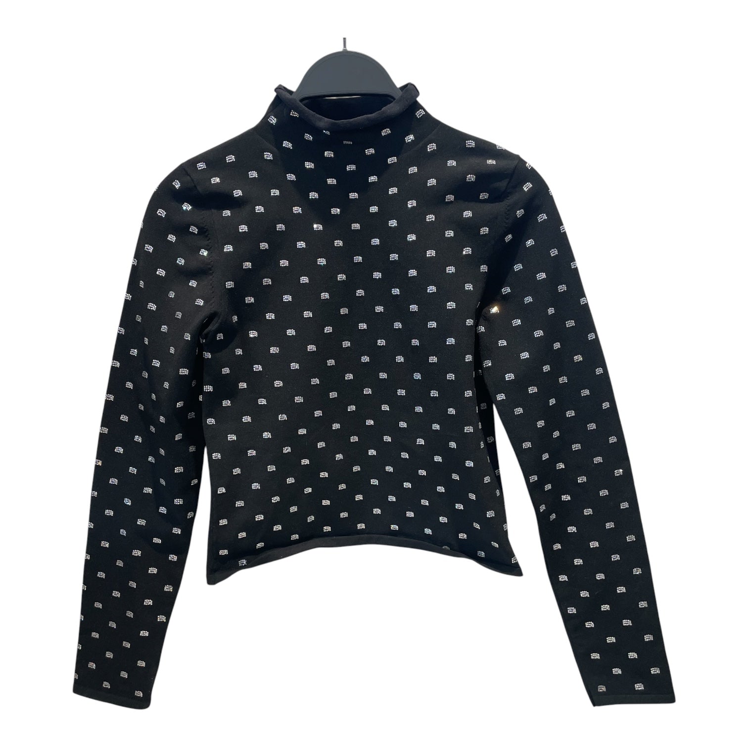 Alexander Wang/Blouse/M/BLK/Half Turtle - Crystal Logo view 1