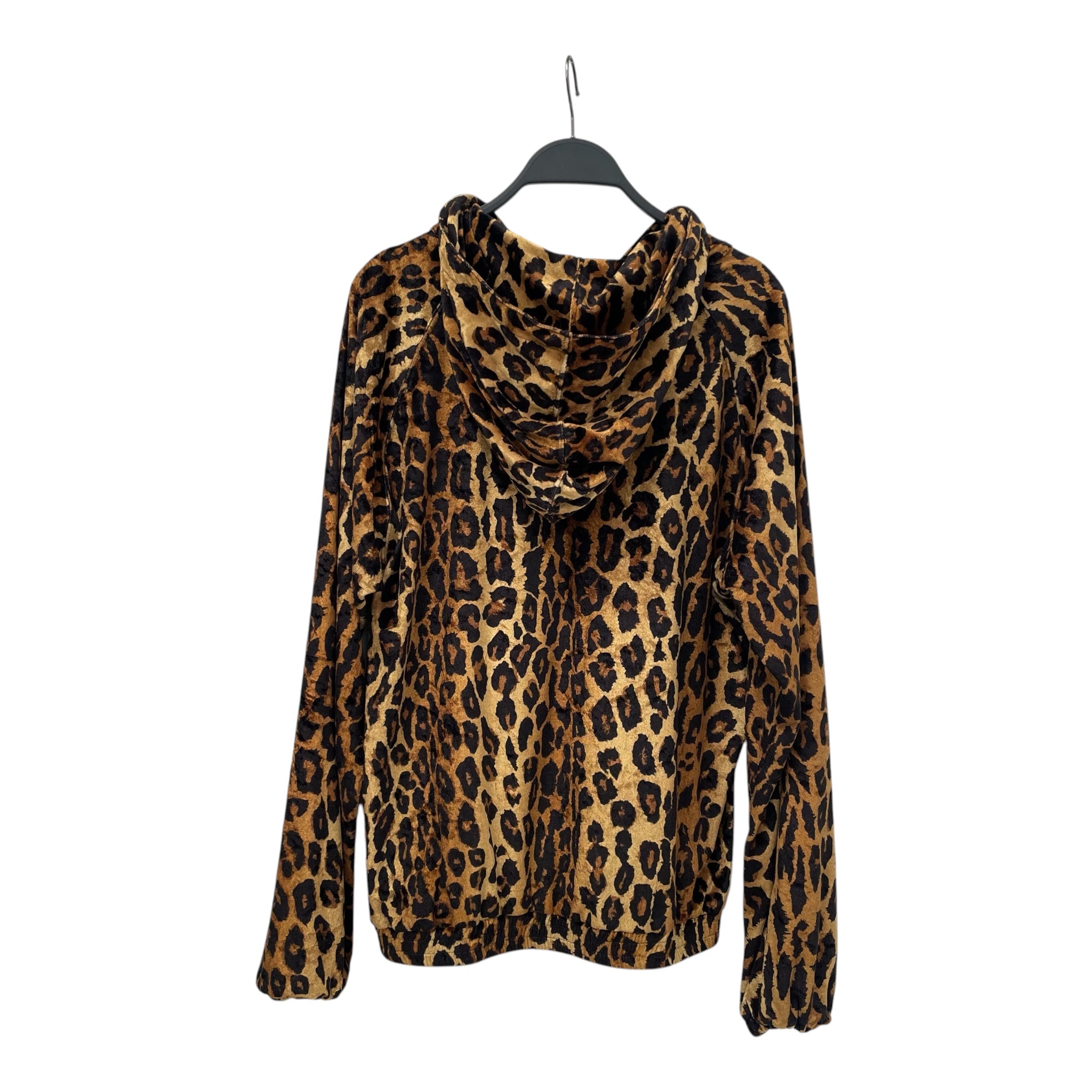 WACKO MARIA/Zip Up Hoodie/M/Leopard/Velour/CML/VELVET ZIP UP SYNCHED WAIST view 2