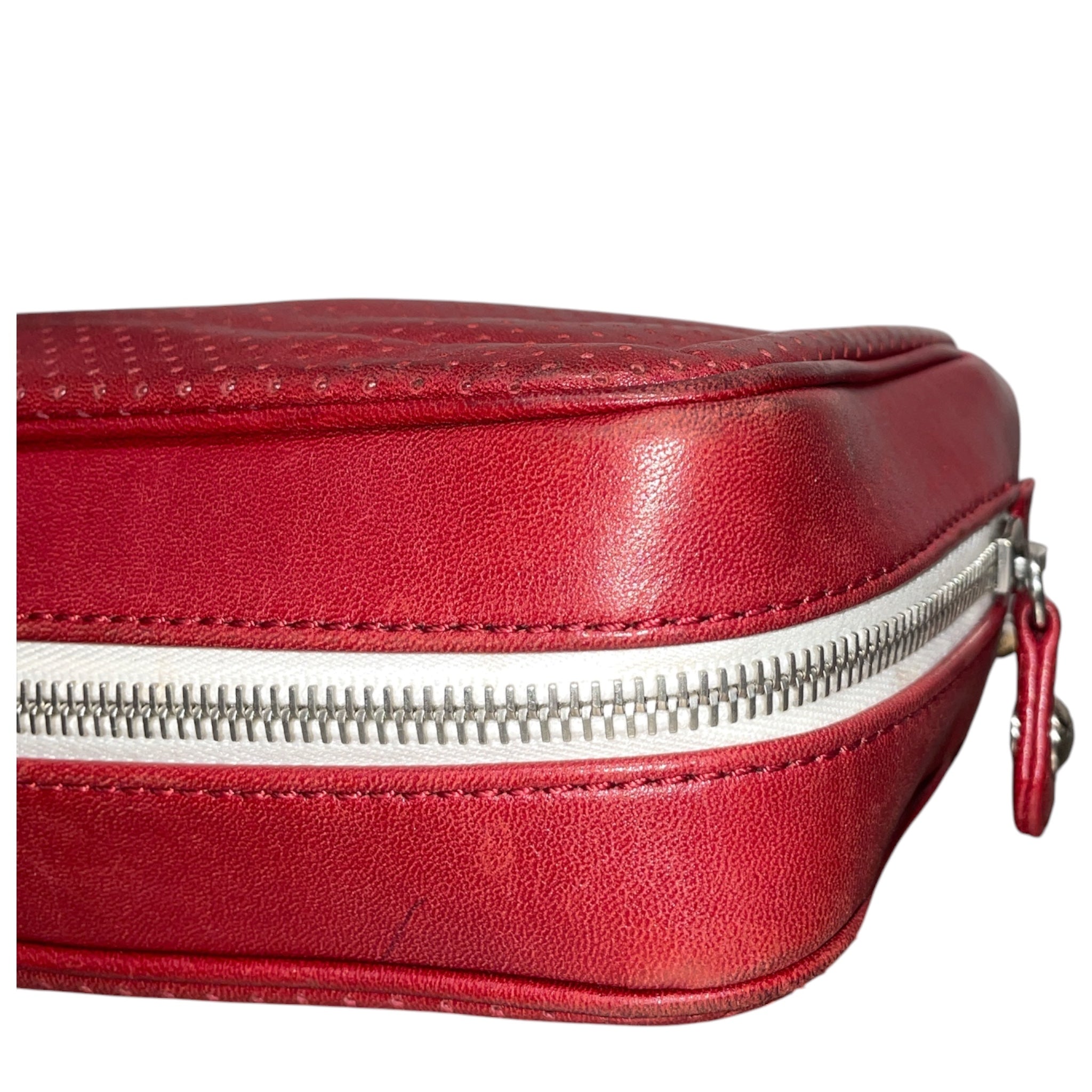 CHANEL/Bag/RED/PERFORATED LEATHER FLAP BAG view 5