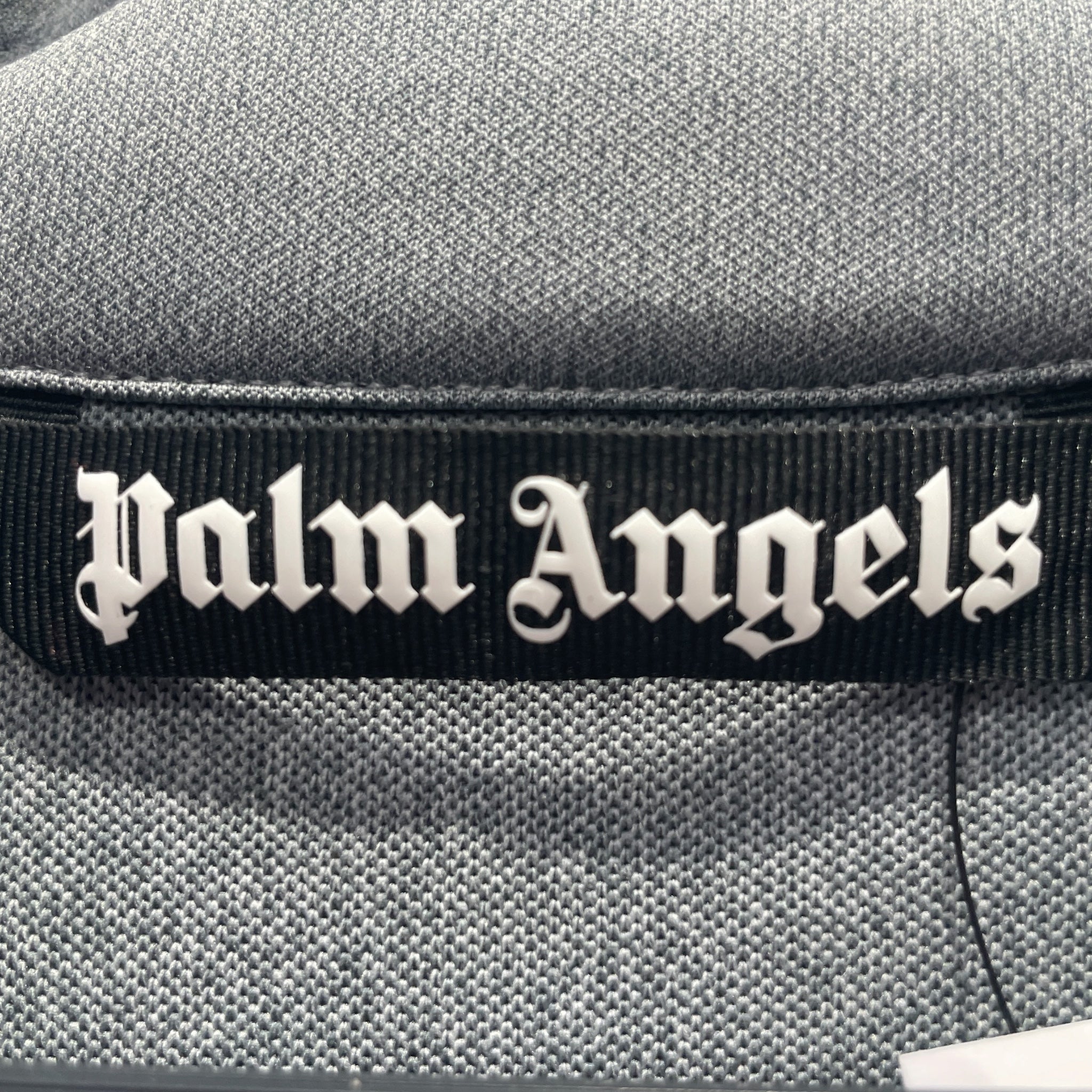 Palm Angels/Jacket/L/Polyester/GRY/Stripe/HALF ZIP UP JKT view 3