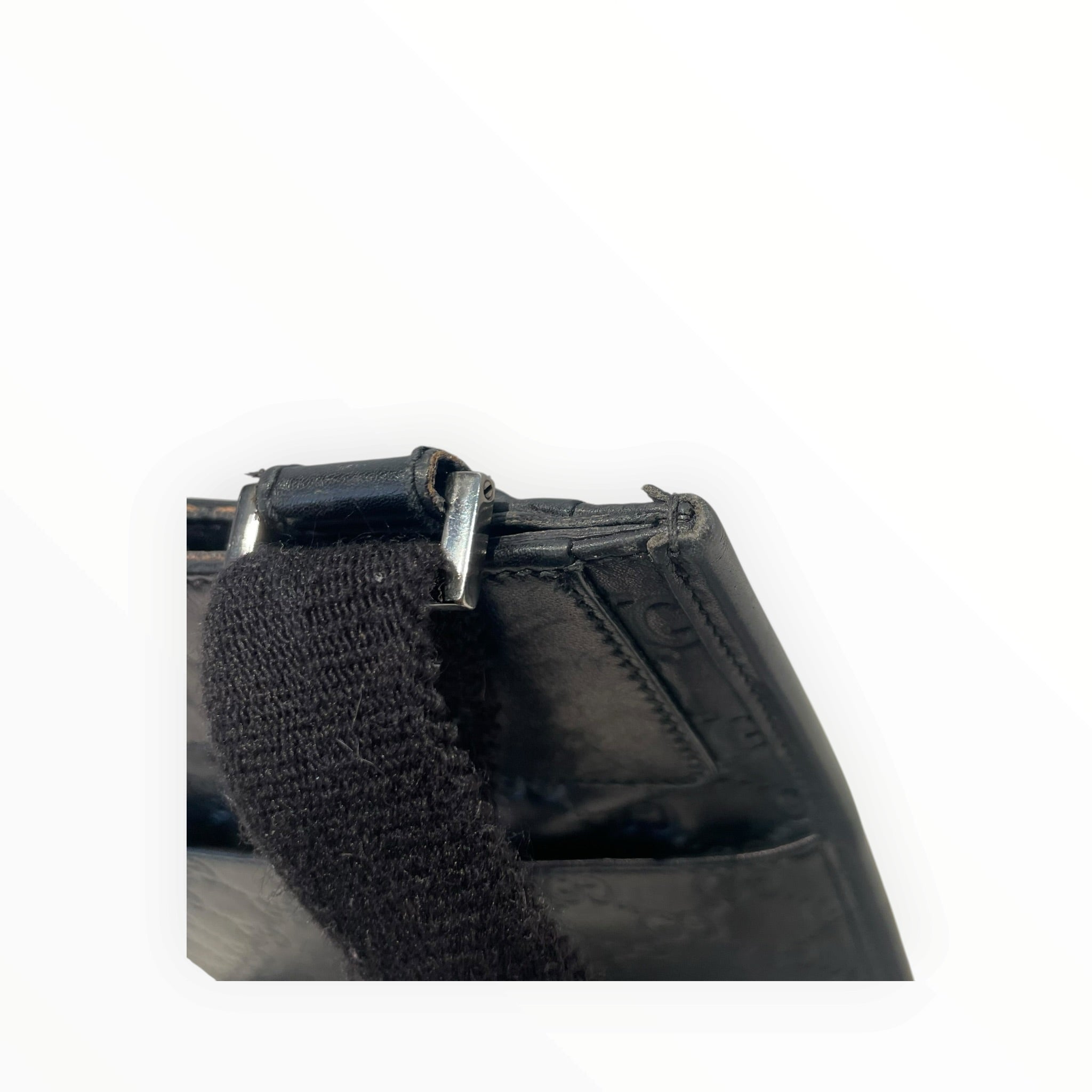 GUCCI/Cross Body Bag/Leather/BLK/GG Guccissima Messenger view 10