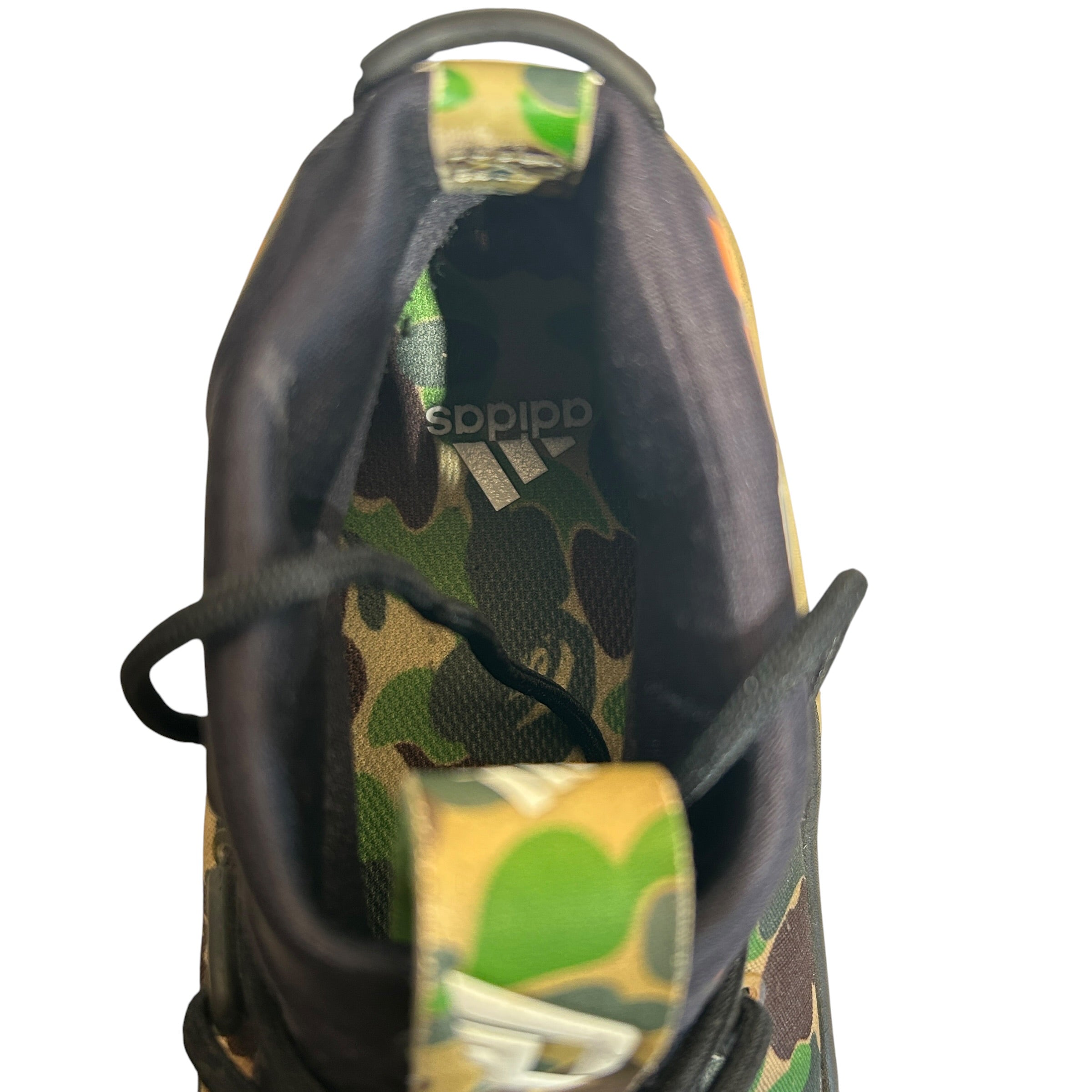 A BATHING APE/Low-Sneakers/US 9.5/Camouflage/GRN/Bape x Addidas Dame 4's view 3