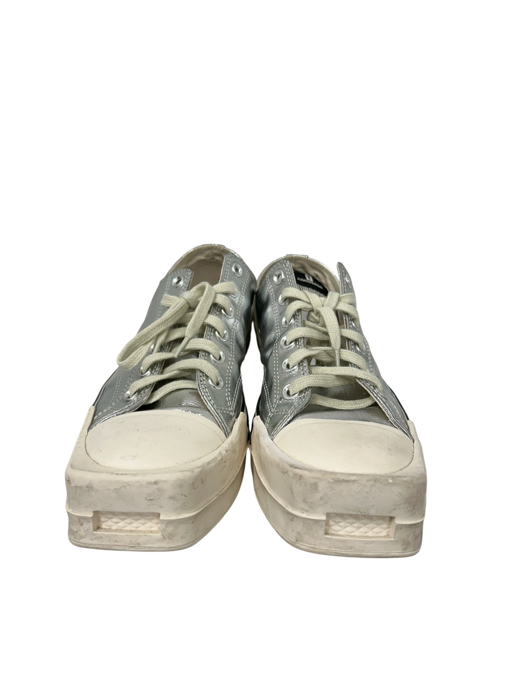 CONVERSE/RICK OWENS DRKSHDW/Low-Sneakers/US 11/SLV/TURBODRK view 3