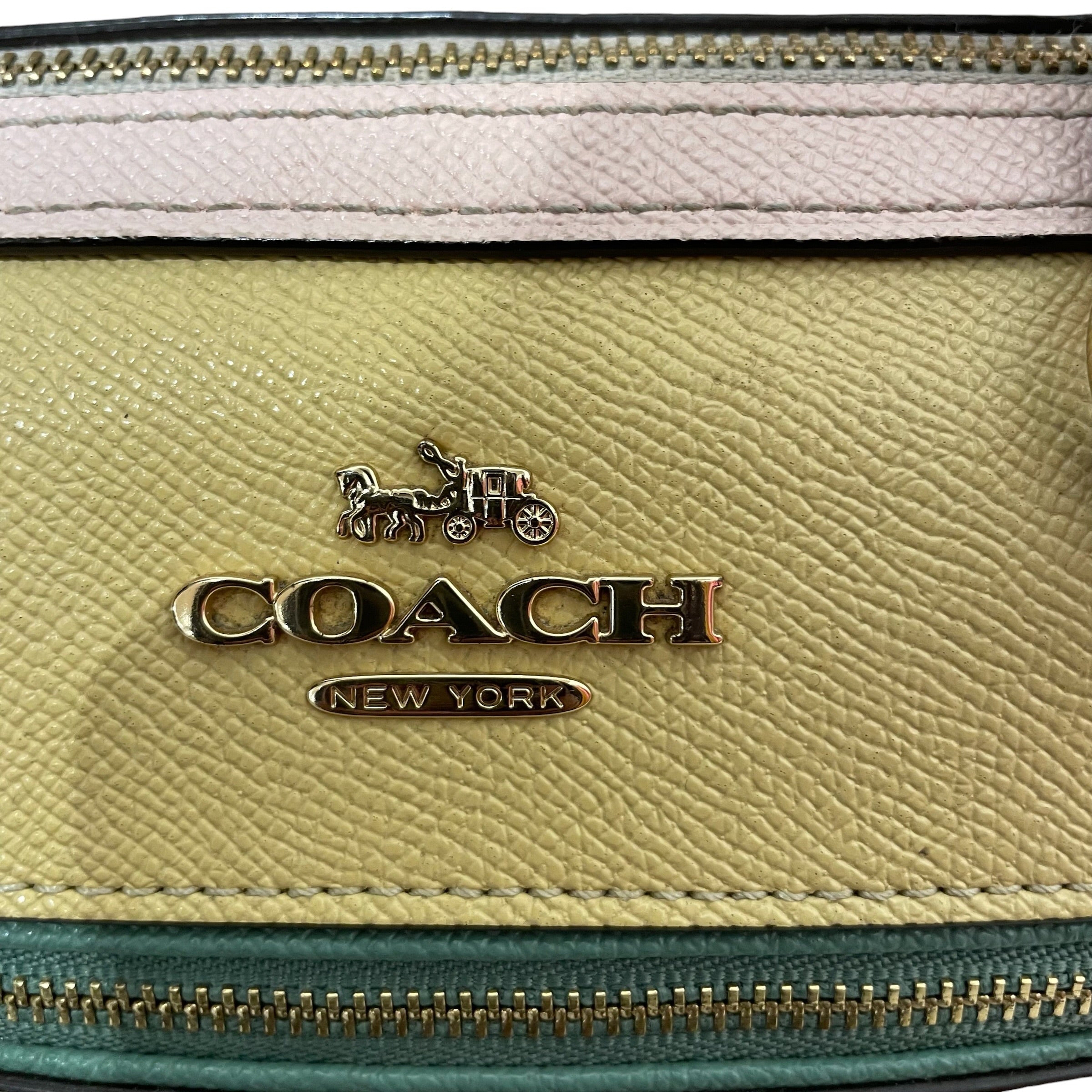 COACH/Hand Bag/YEL/rowan color block satchel view 4