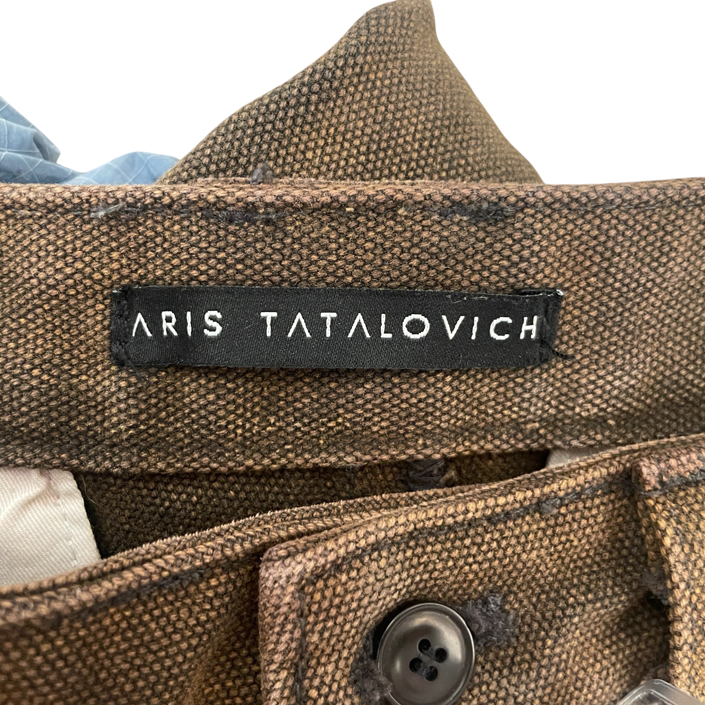ARIS TATALOVICH/Straight Pants/32/Acrylic/BRW/ view 3