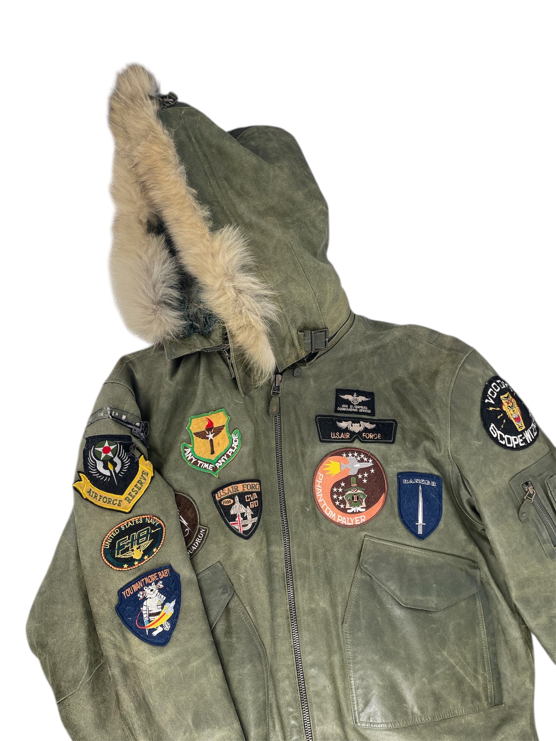 THE OLD FLYING FORCE /Flight Jkt/XXXL/Leather/KHK/BARE FOX view 3