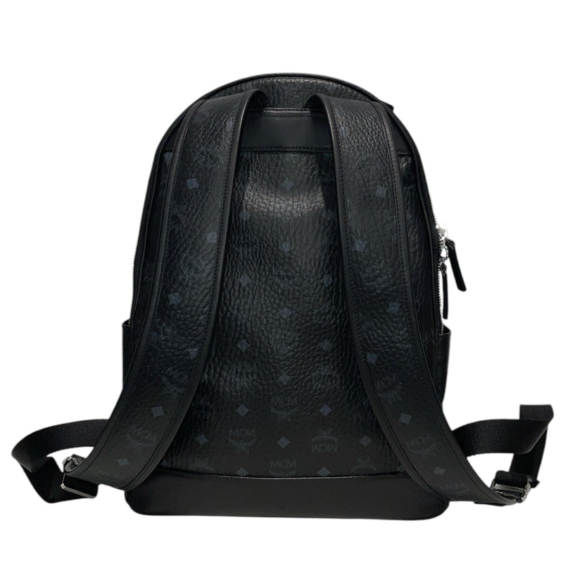 MCM/Backpack/Monogram/Leather/BLK/