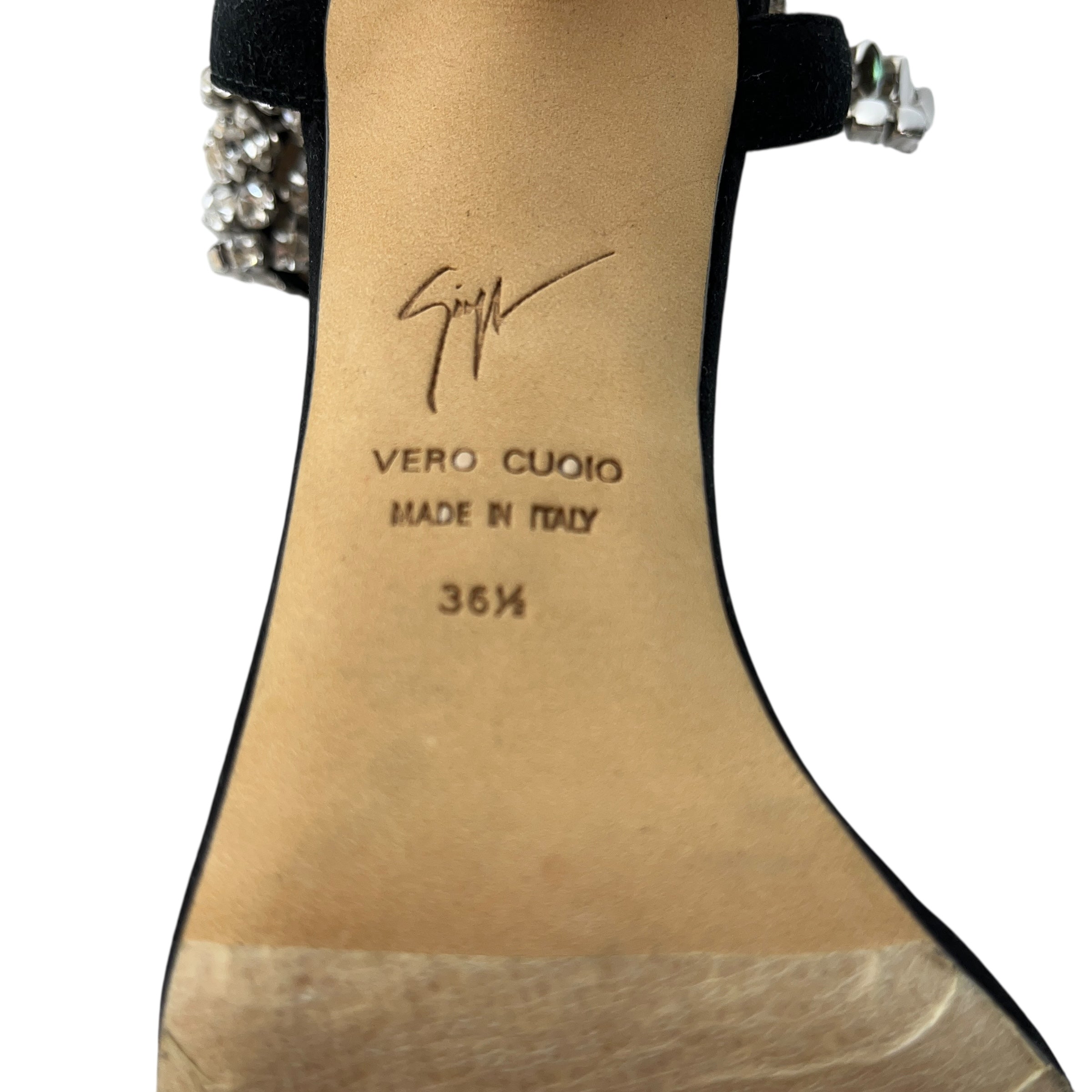 GIUSEPPE ZANOTTI DESIGN/Heels/EU 36.5/BLK/CRYSTAL DETAILING view 5