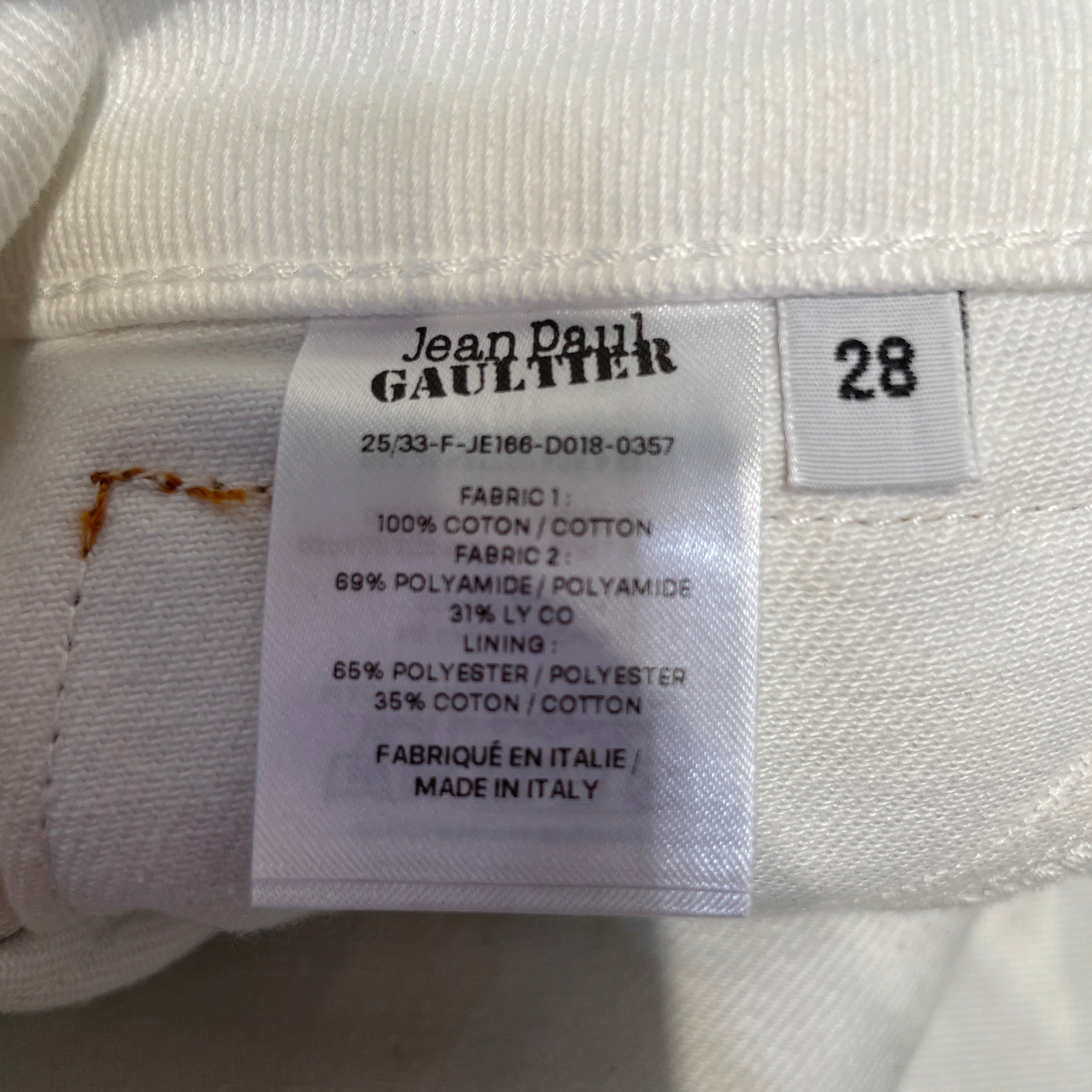 Jean Paul Gaultier/Bottoms/28/Denim/WHT/Petit Grand Panelled JEans view 3