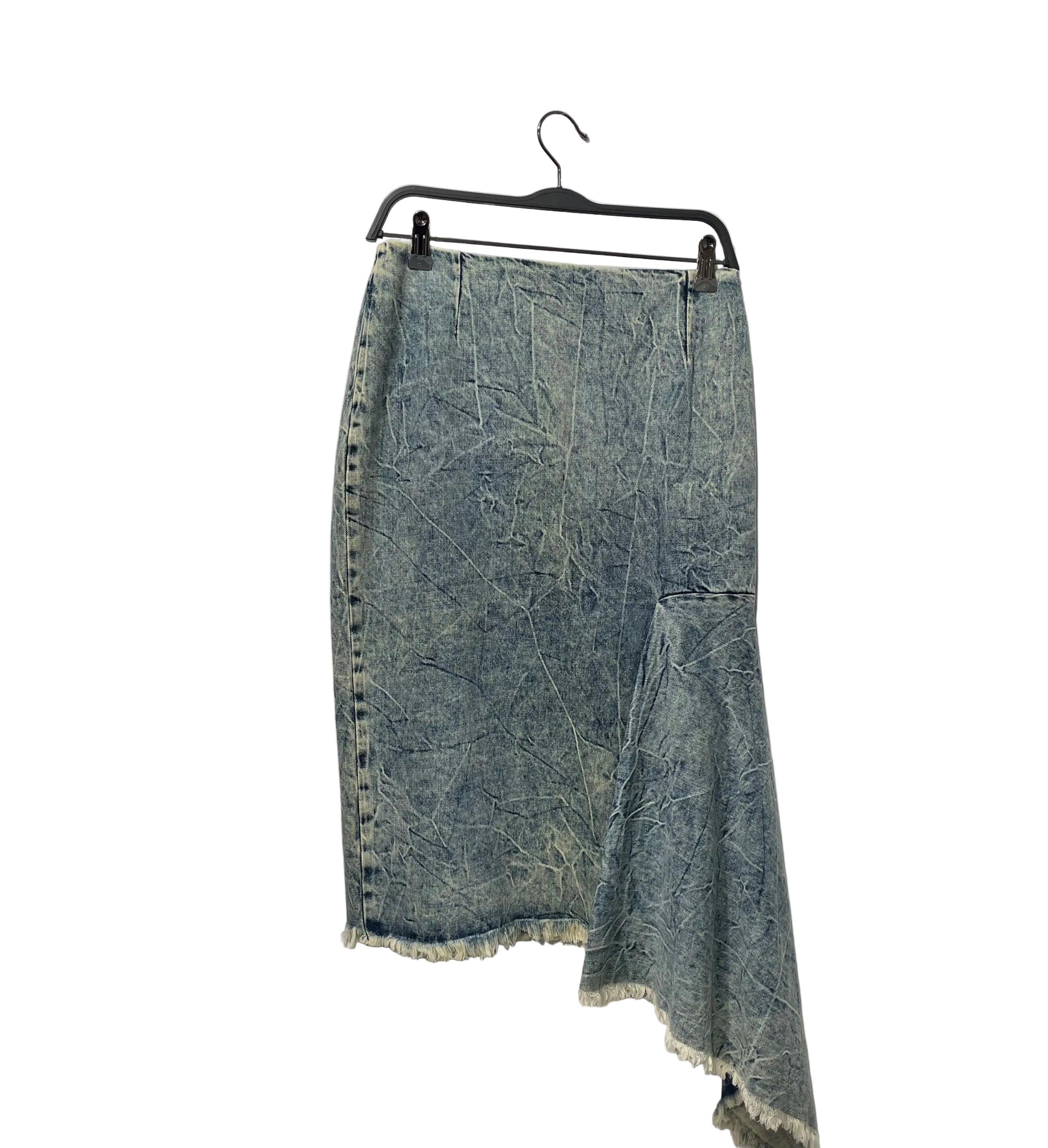 BALENCIAGA/Long Skirt/40/Denim/BLU/2018 MID WASH MERMAID ASSYM view 1