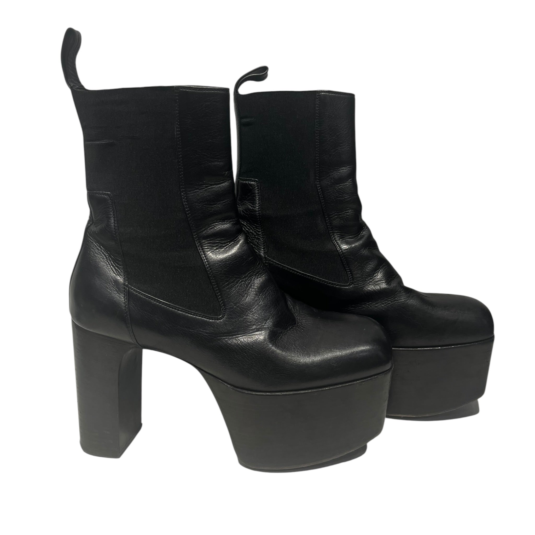 Rick Owens/Chelsea Boots/EU 42/Leather/BLK/KISS Heels view 2