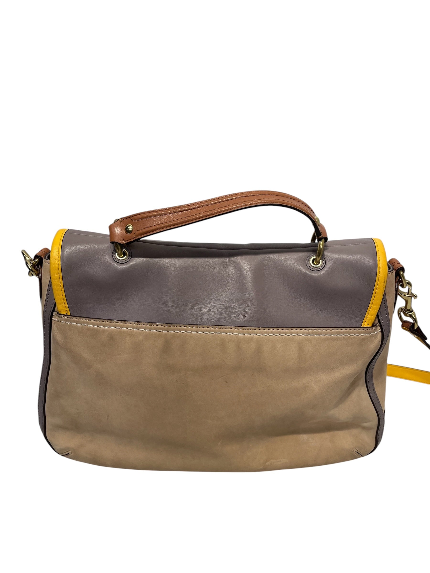 COACH/Bag/Border/Leather/YEL/POPPY FLAP BAG view 3