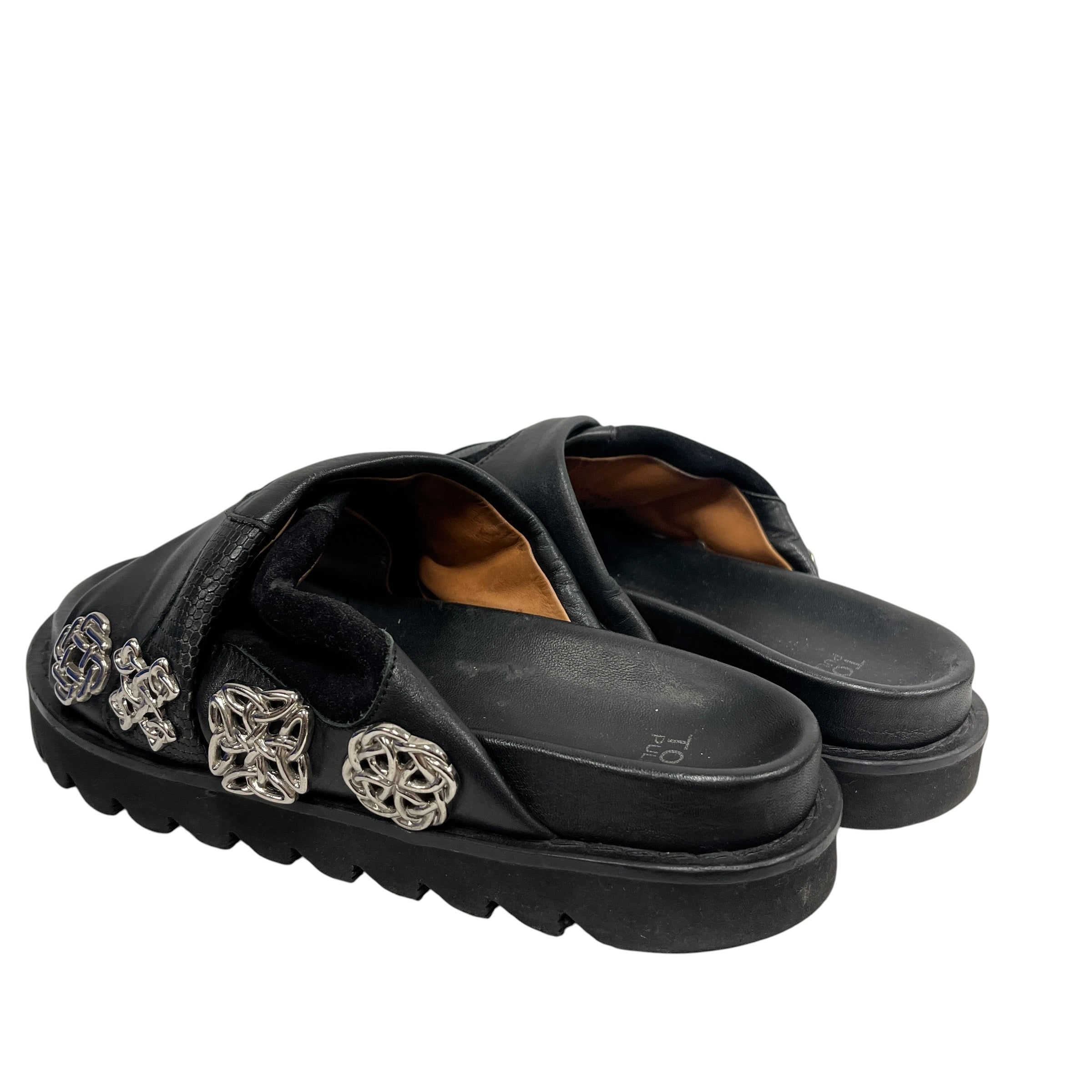 TOGA PULLA/Sandals/US 8/Leather/BLK/STUDDED SLIDES view 2