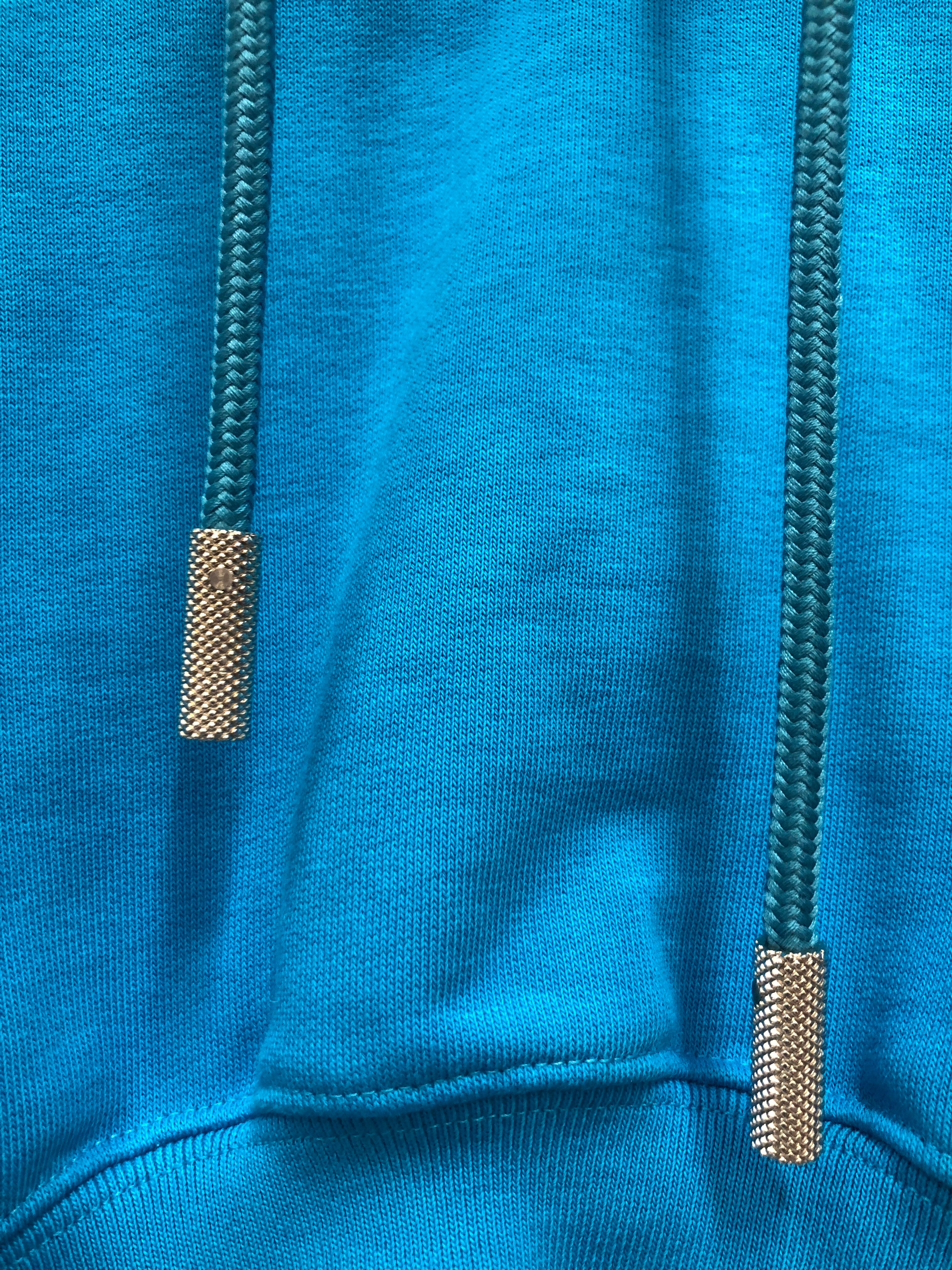 OFF-WHITE/Hoodie/M/Cotton/BLU/Off White Cropped Hoodie (W) view 3